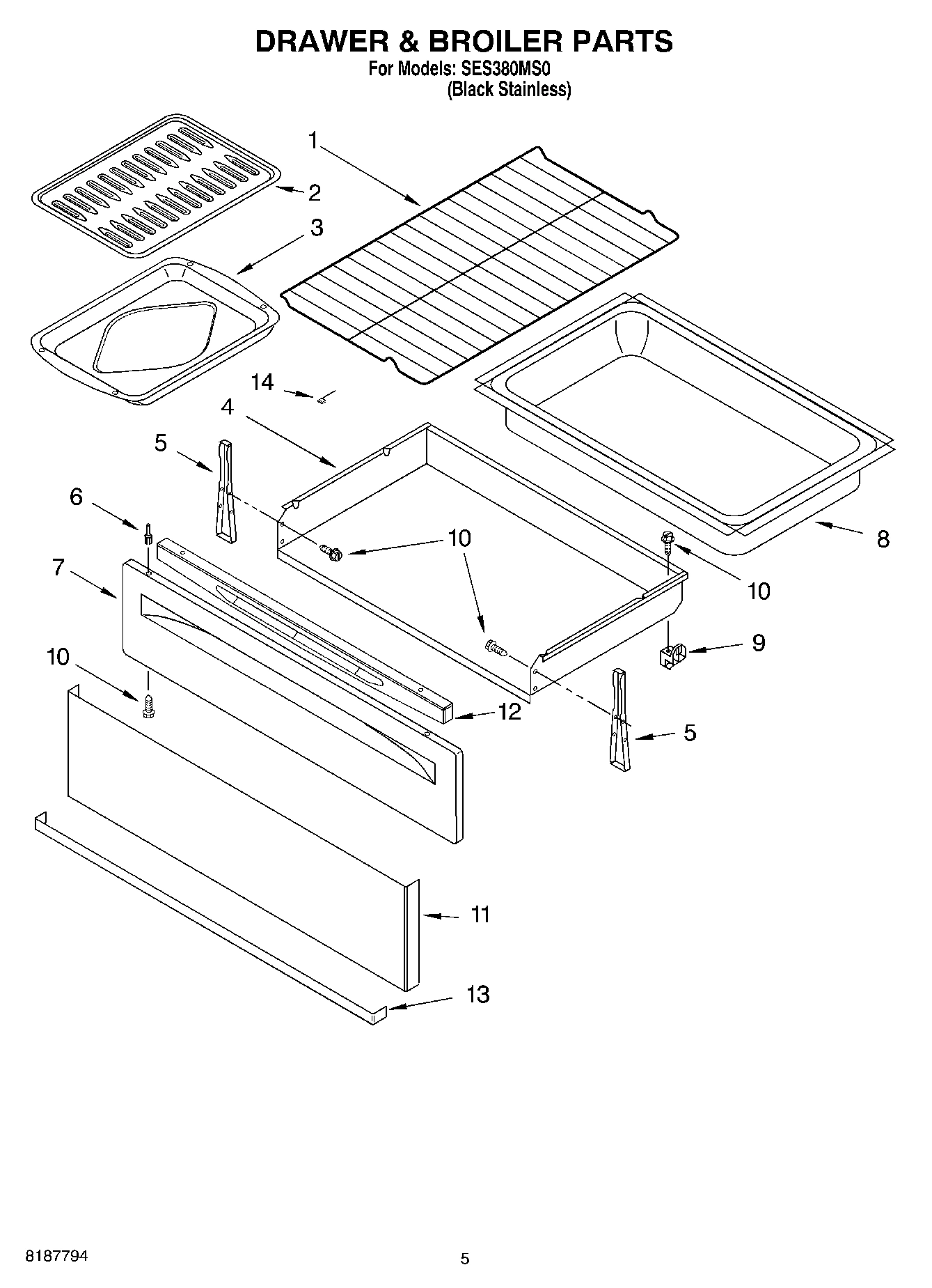 04 - DRAWER & BROILER PARTS