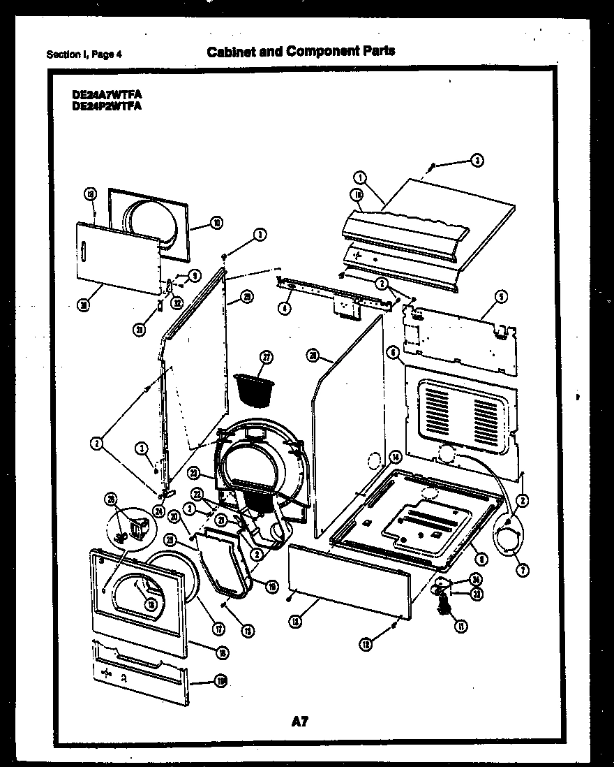 02 - CABINET AND COMPONENT PARTS