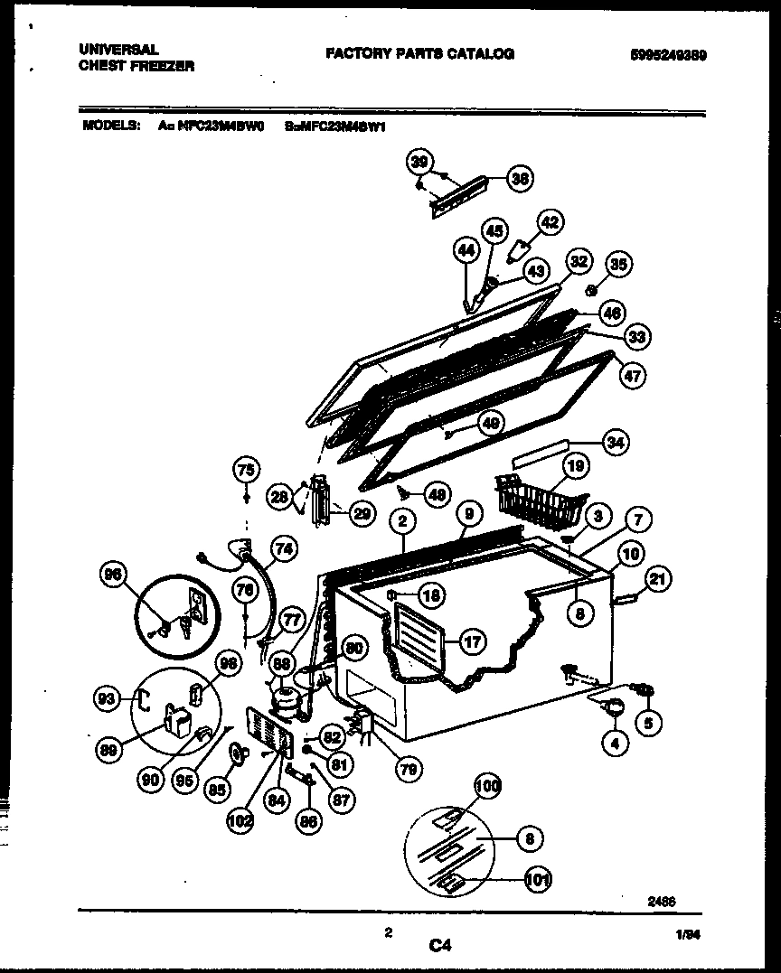 02 - CHEST FREEZER PARTS