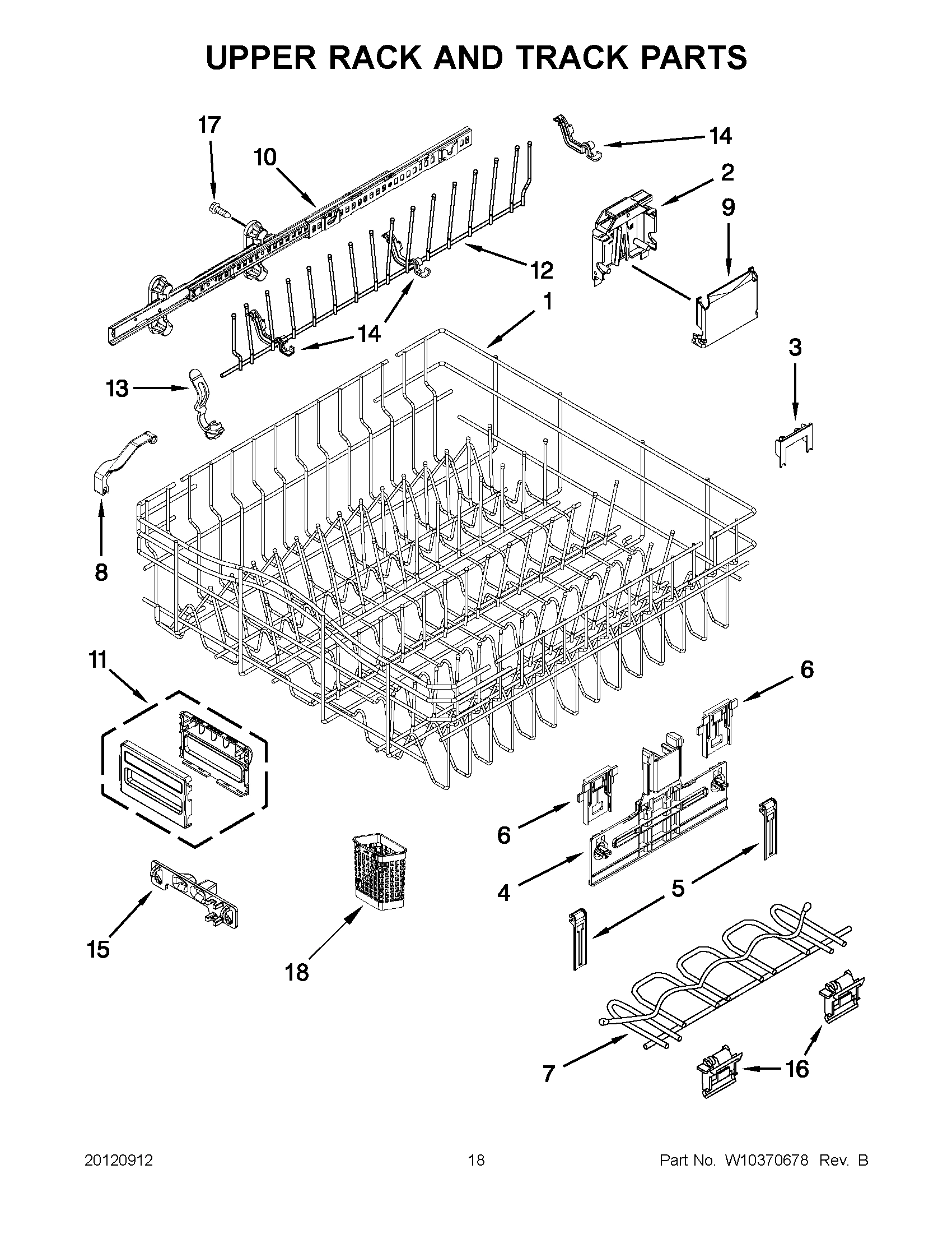 09 - UPPER RACK AND TRACK PARTS