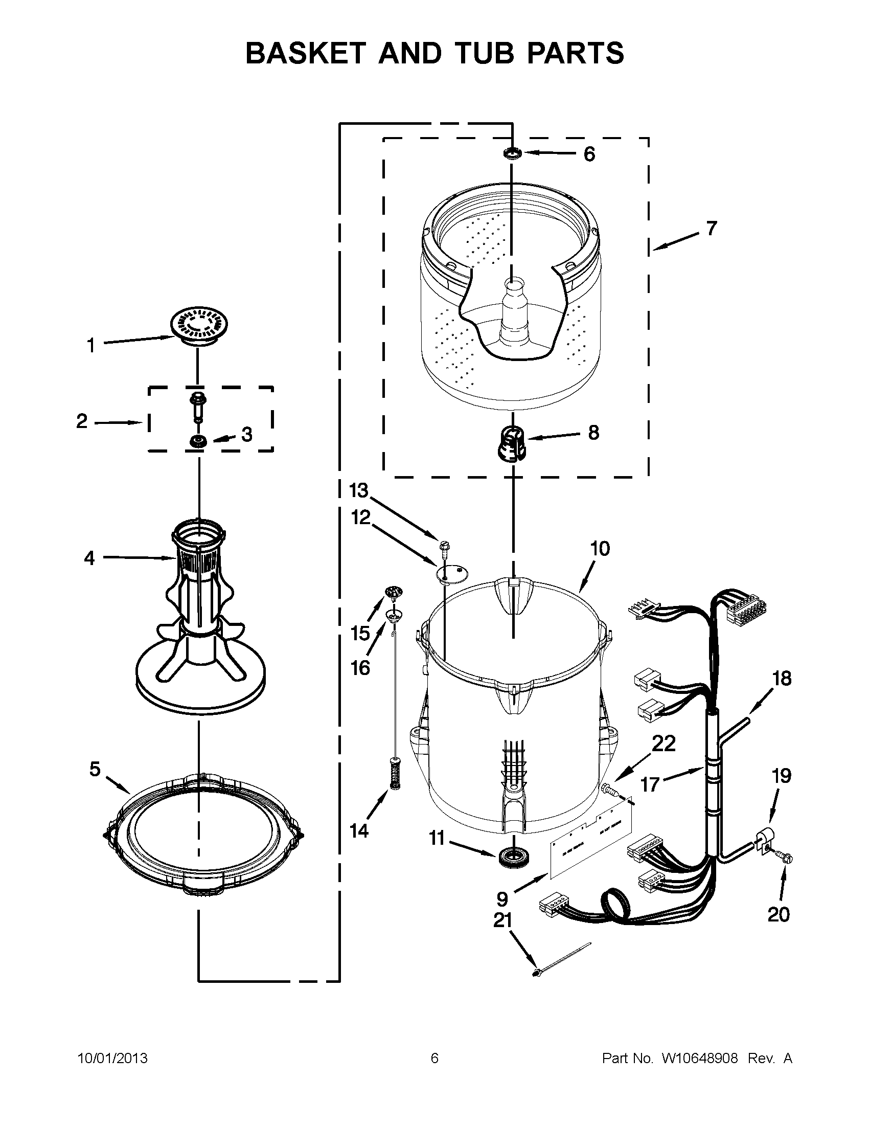 04 - BASKET AND TUB PARTS