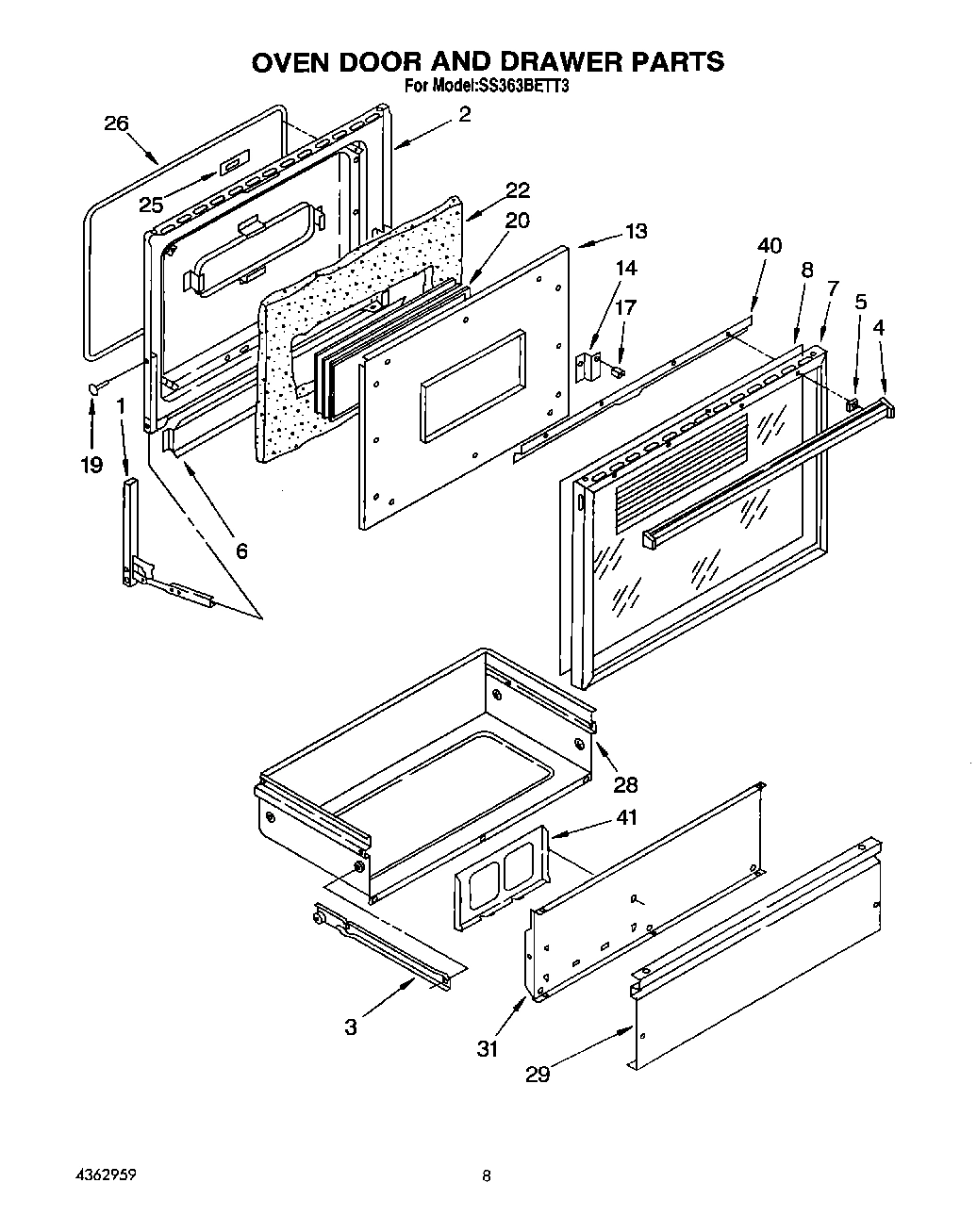 06 - OVEN DOOR AND BROILER