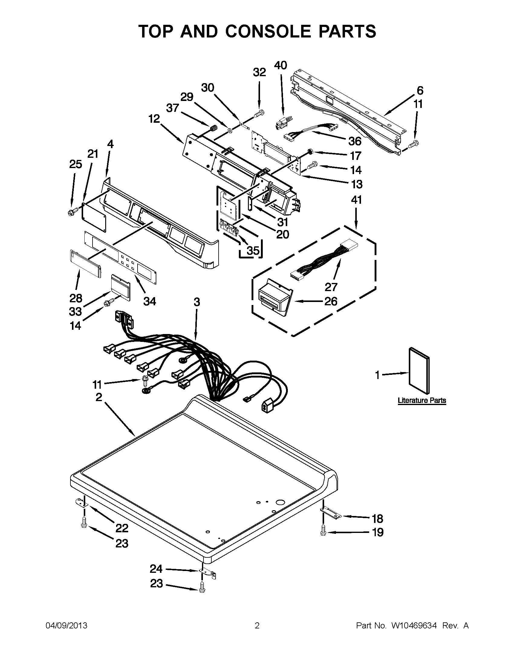 01 - TOP AND CONSOLE PARTS