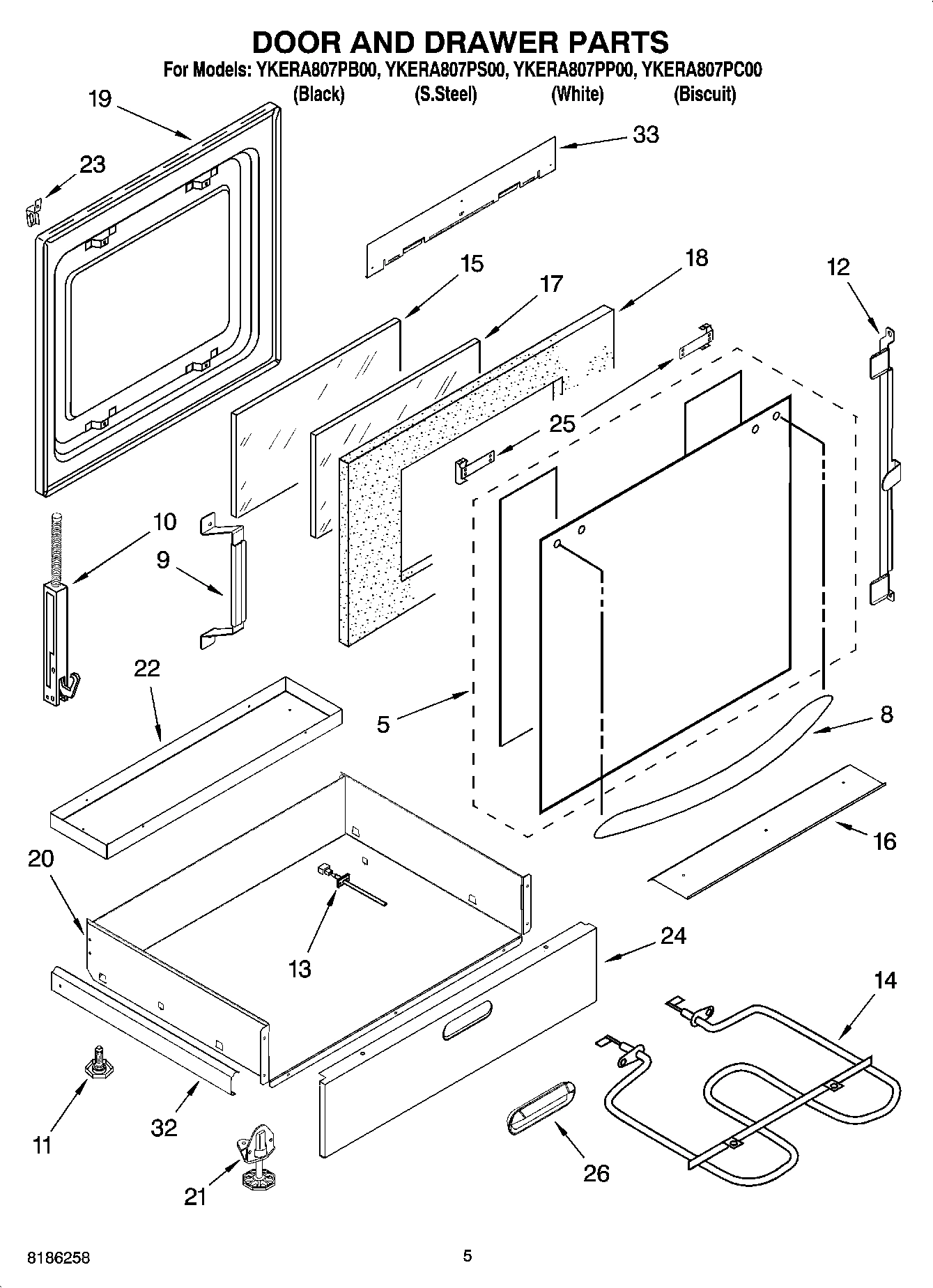 04 - DOOR AND DRAWER PARTS