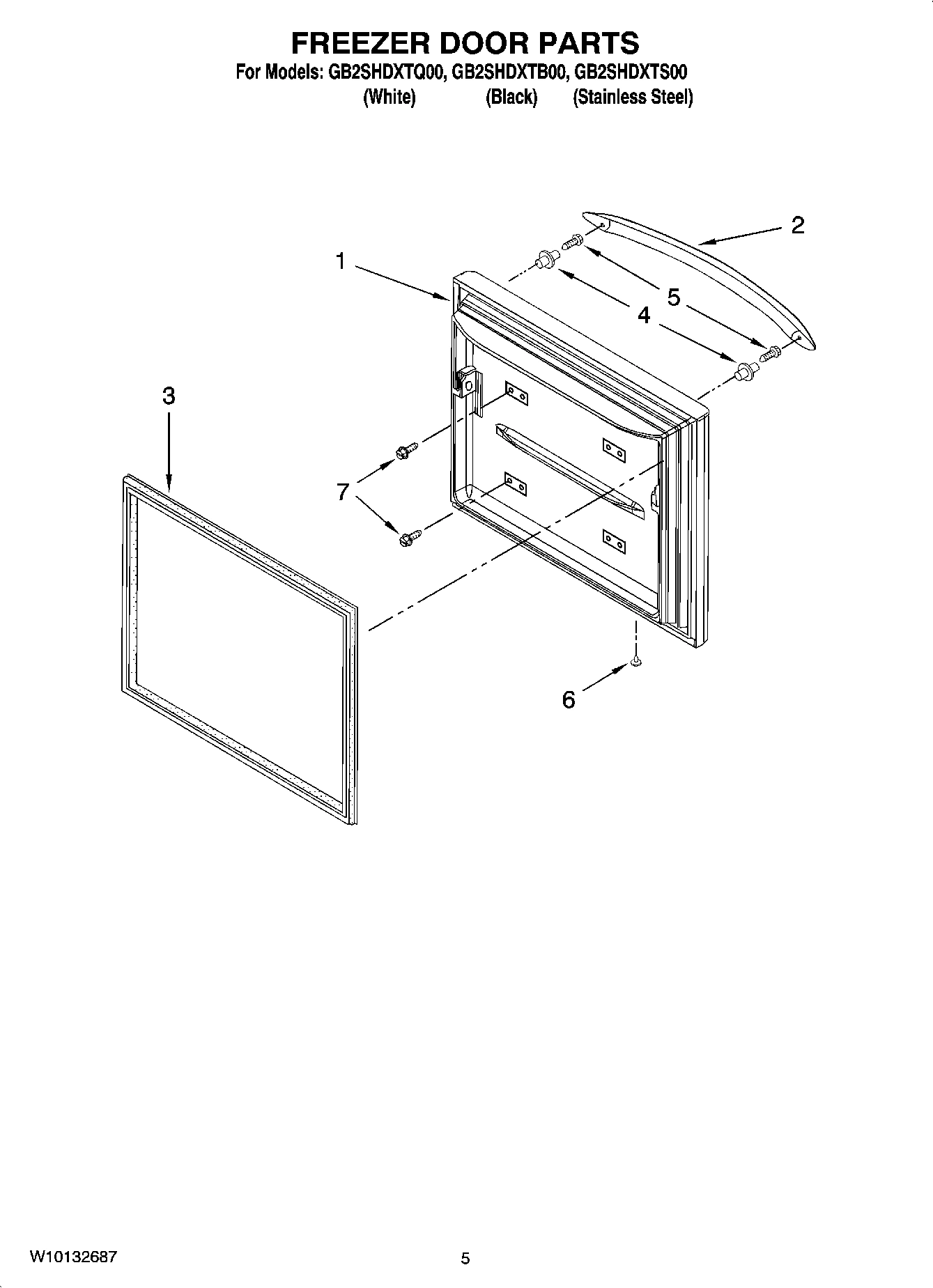 03 - FREEZER DOOR PARTS