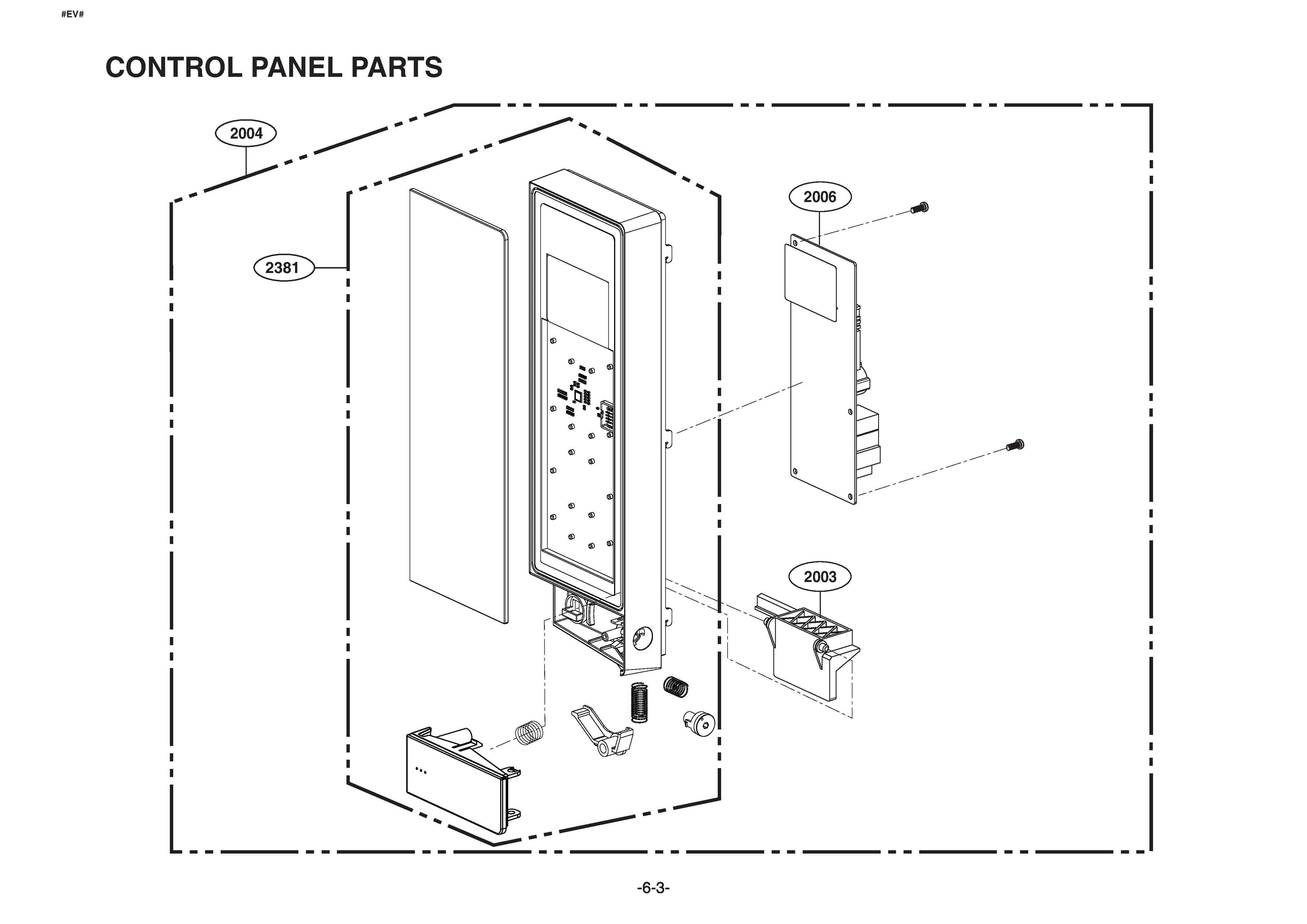 CONTROL PANEL PARTS