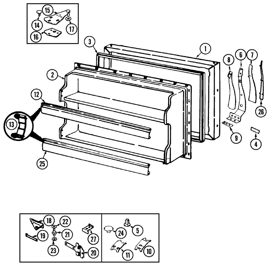 02 - FREEZER DOOR