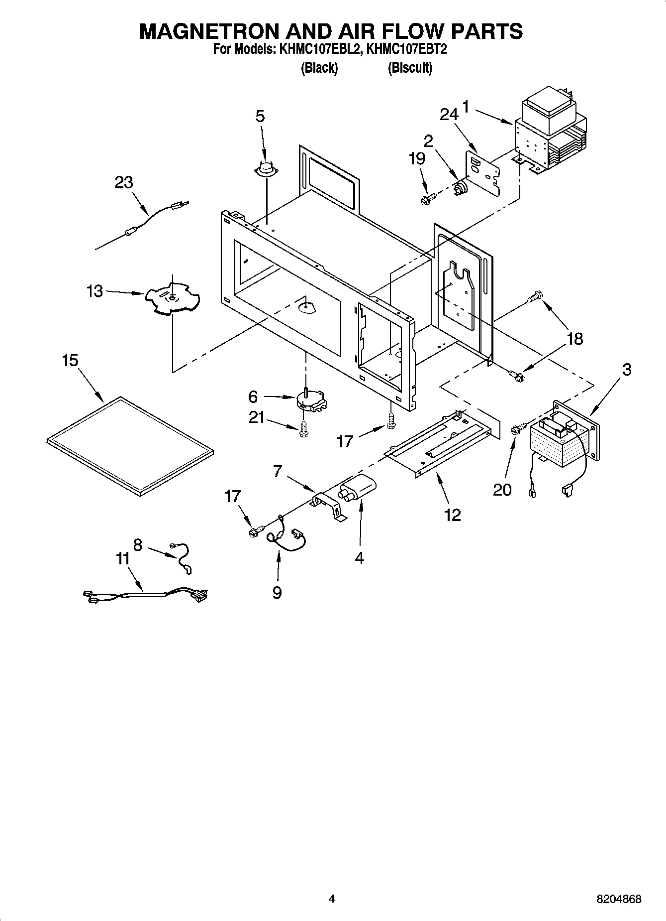 04 - MAGNETRON AND AIR FLOW PARTS
