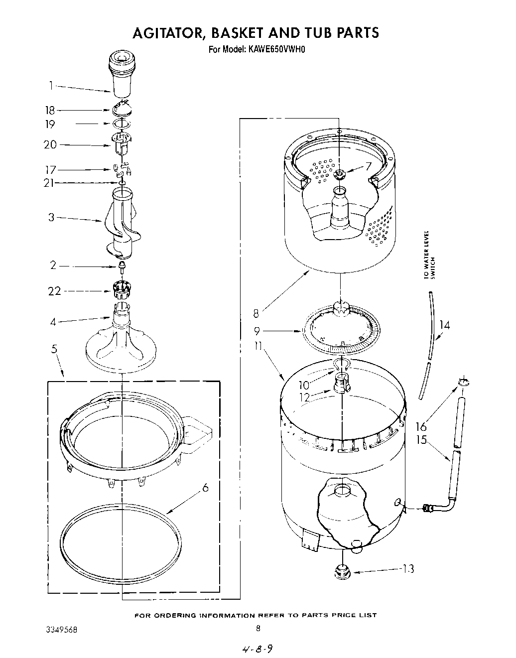 05 - AGITATOR, BASKET AND TUB