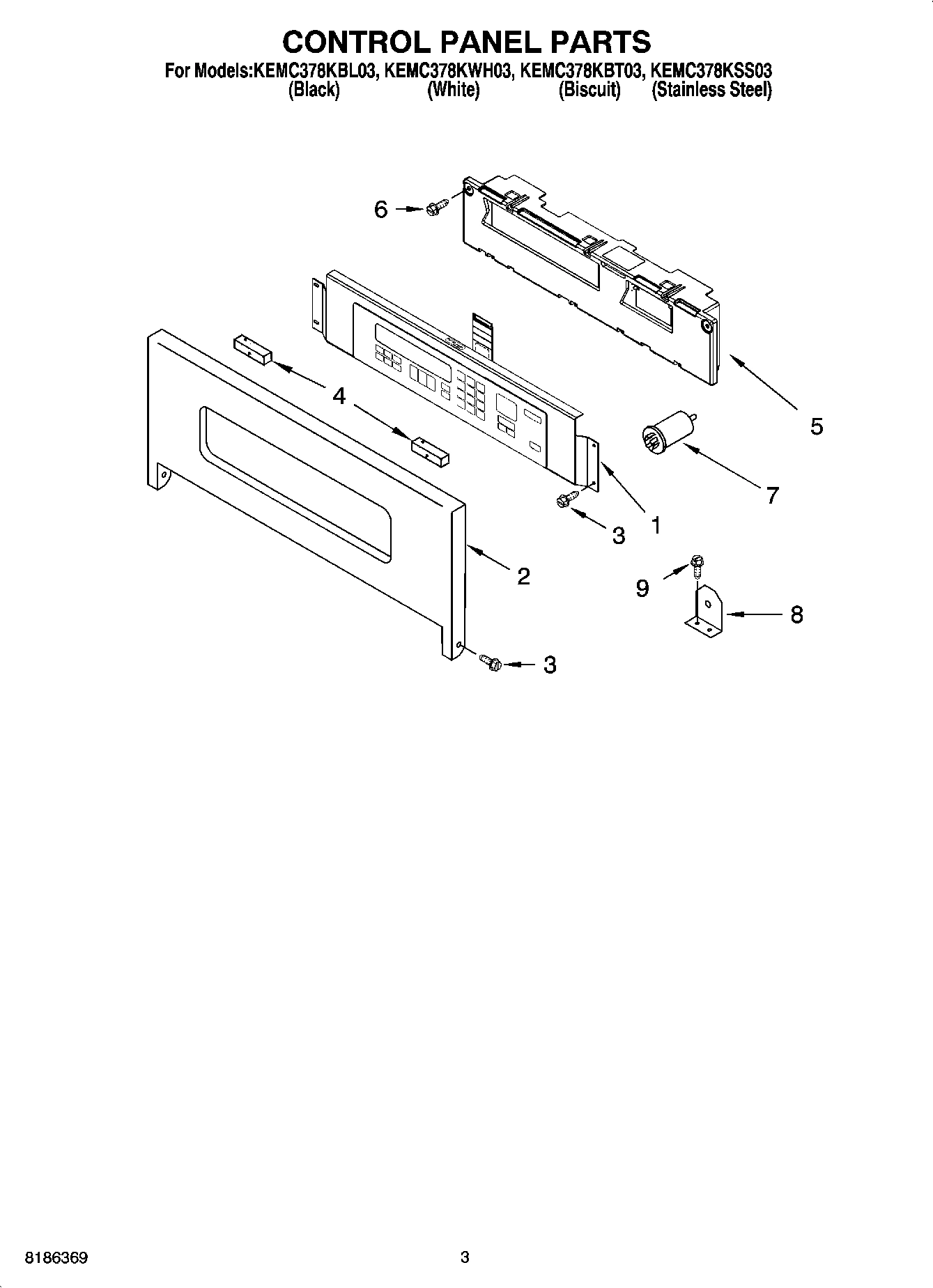 02 - CONTROL PANEL PARTS