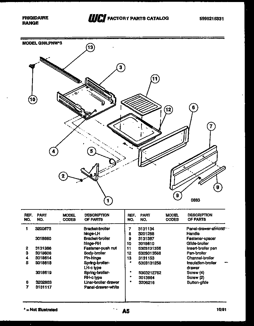 05 - BROILER DRAWER PARTS