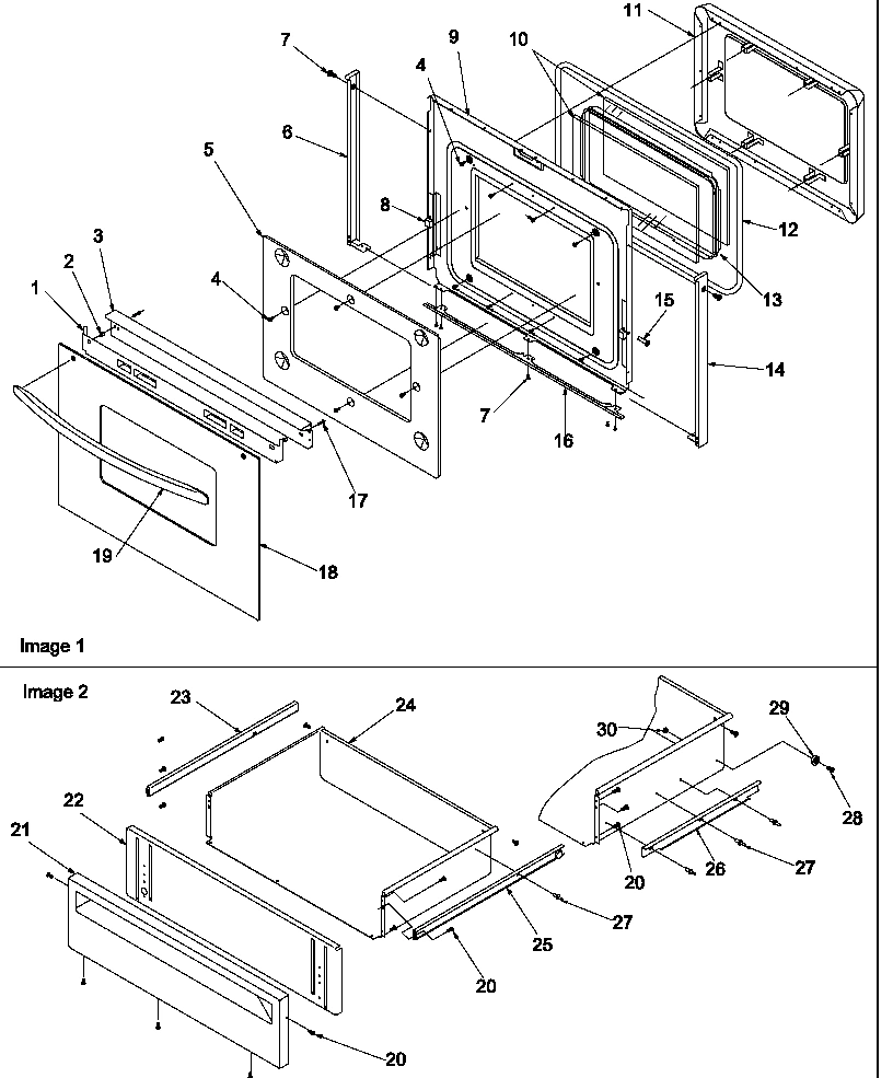 05 - OVEN DOOR & STORAGE DRAWER