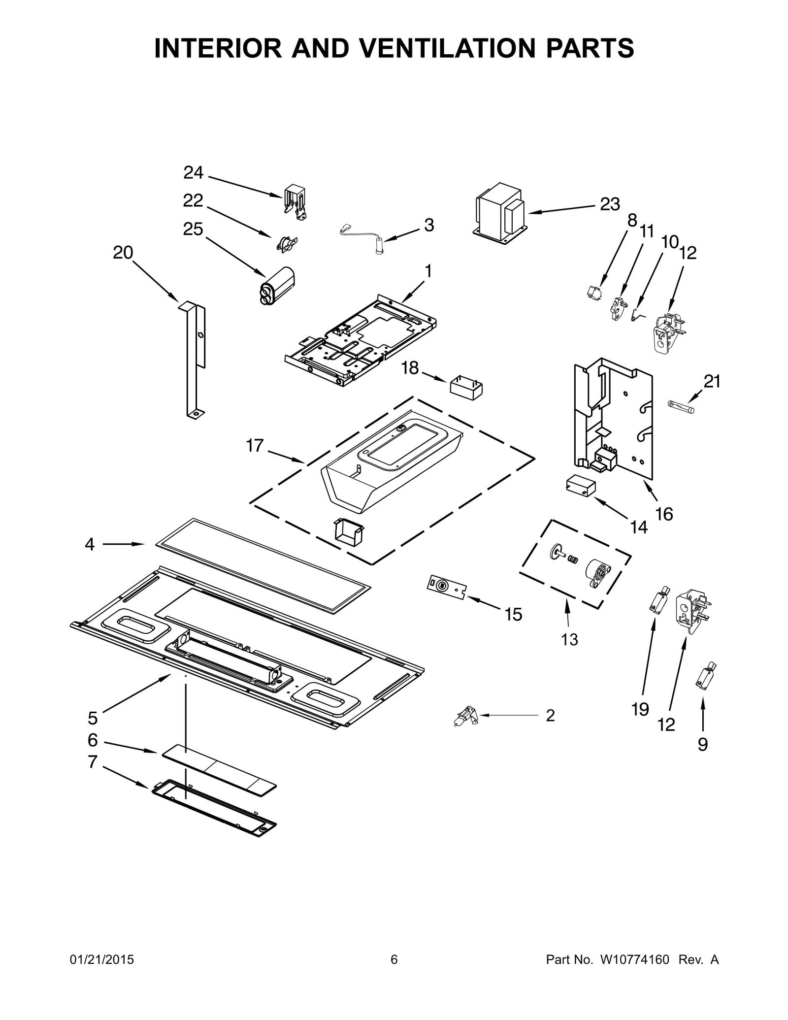 INTERIOR AND VENTILATION PARTS