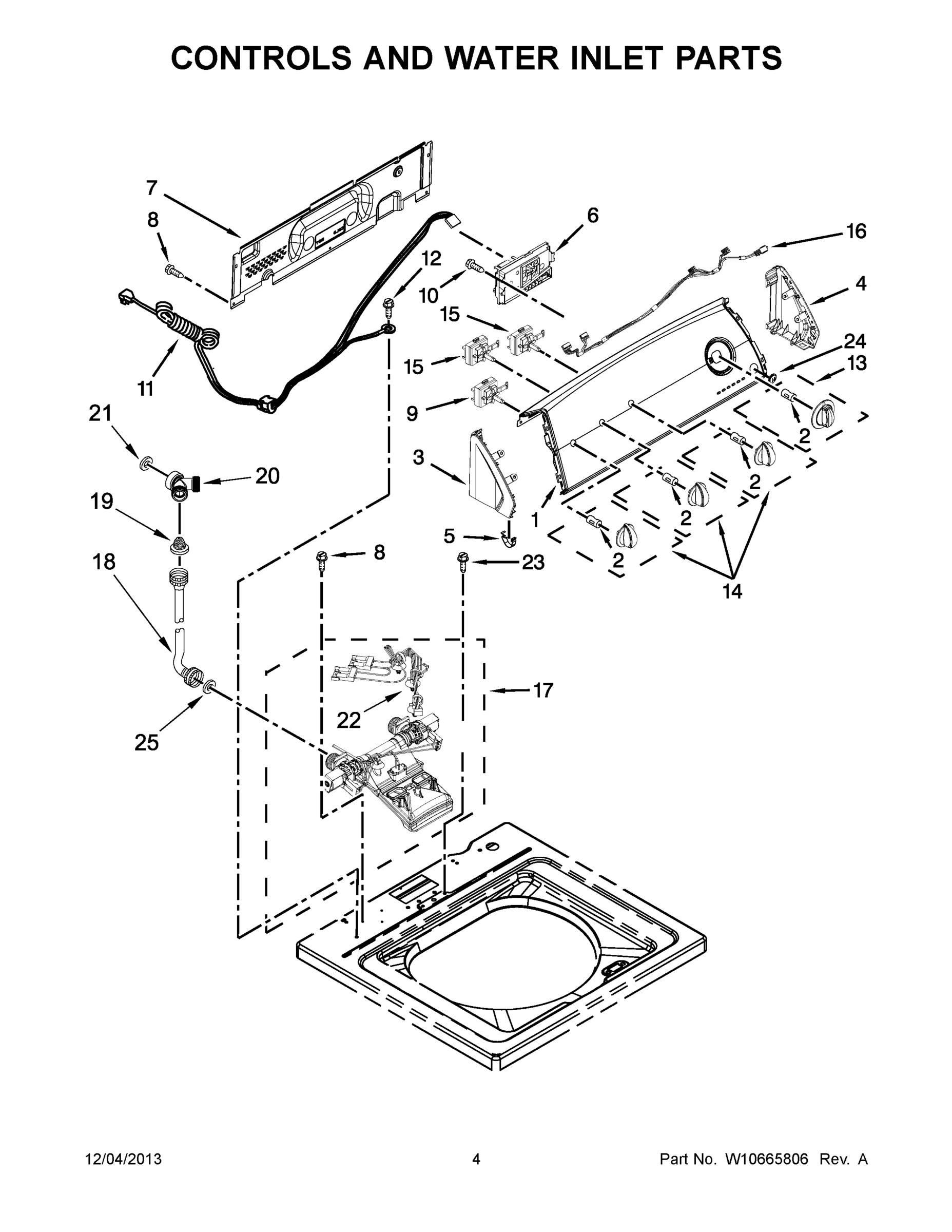 03 - CONTROLS AND WATER INLET PARTS