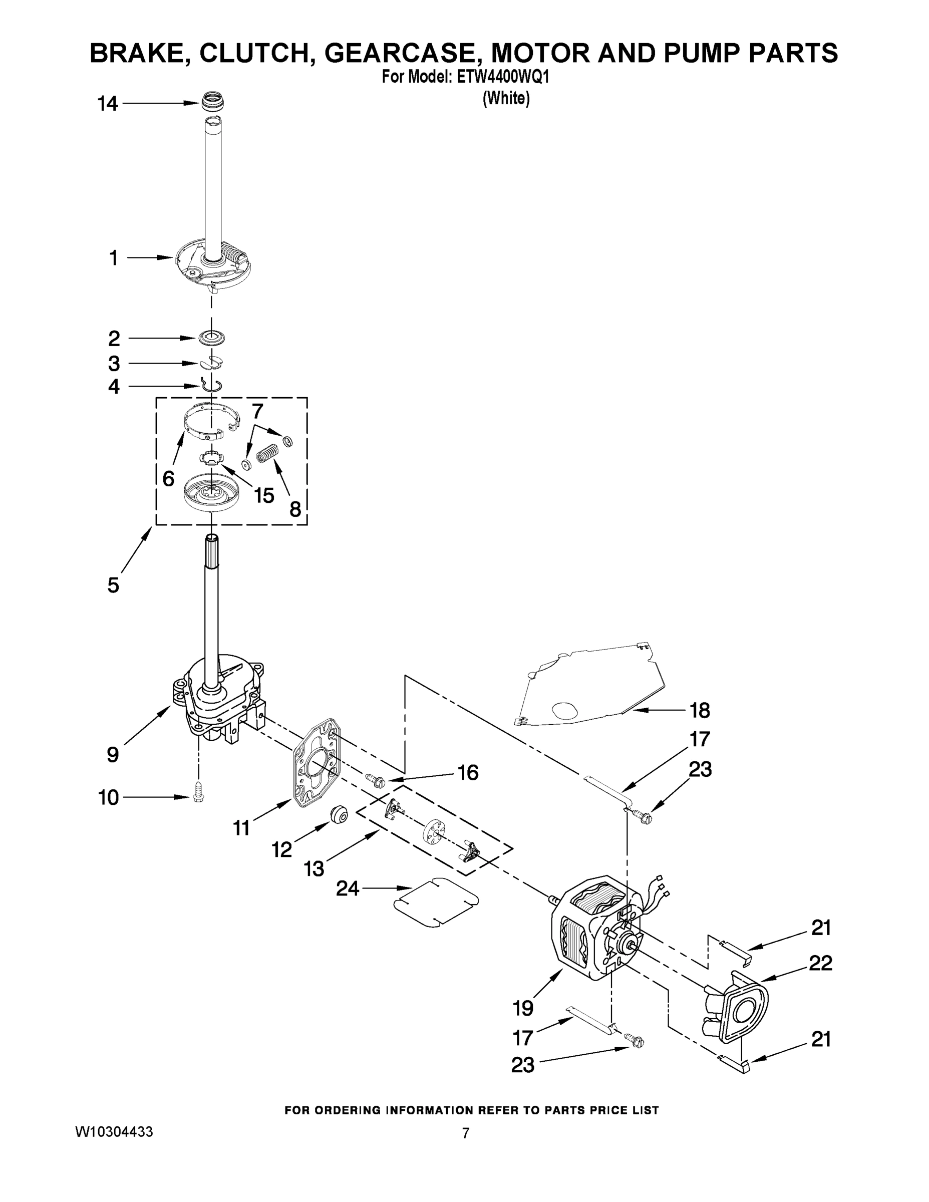04 - BRAKE, CLUTCH, GEARCASE, MOTOR AND PUMP PARTS
