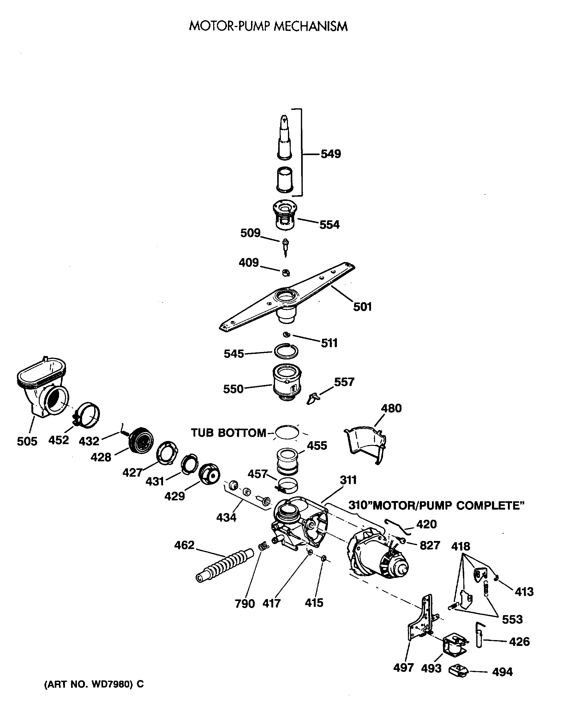 MOTOR-PUMP MECHANISM