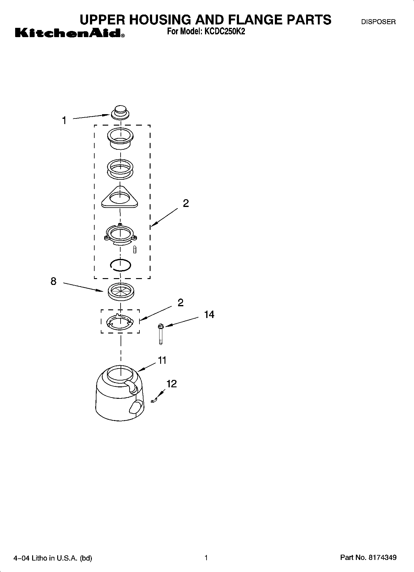 01 - UPPER HOUSING AND FLANGE PARTS