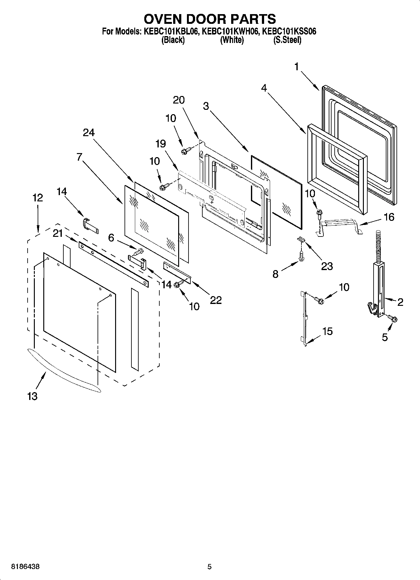 04 - OVEN DOOR PARTS