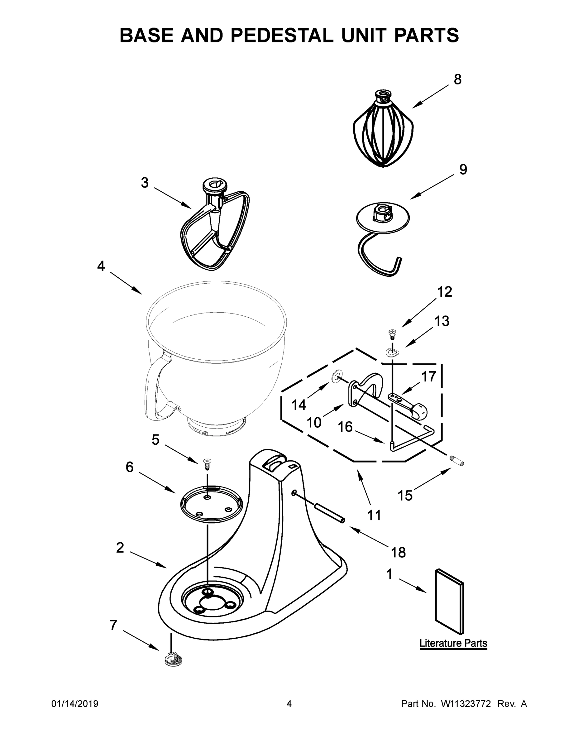 03 - BASE AND PEDESTAL UNIT PARTS
