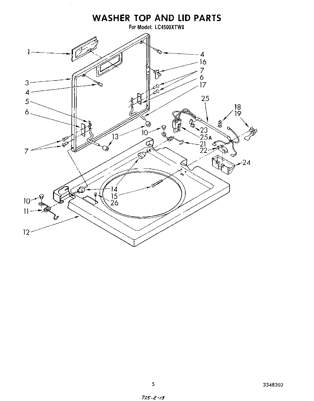 04 - WASHER TOP AND LID