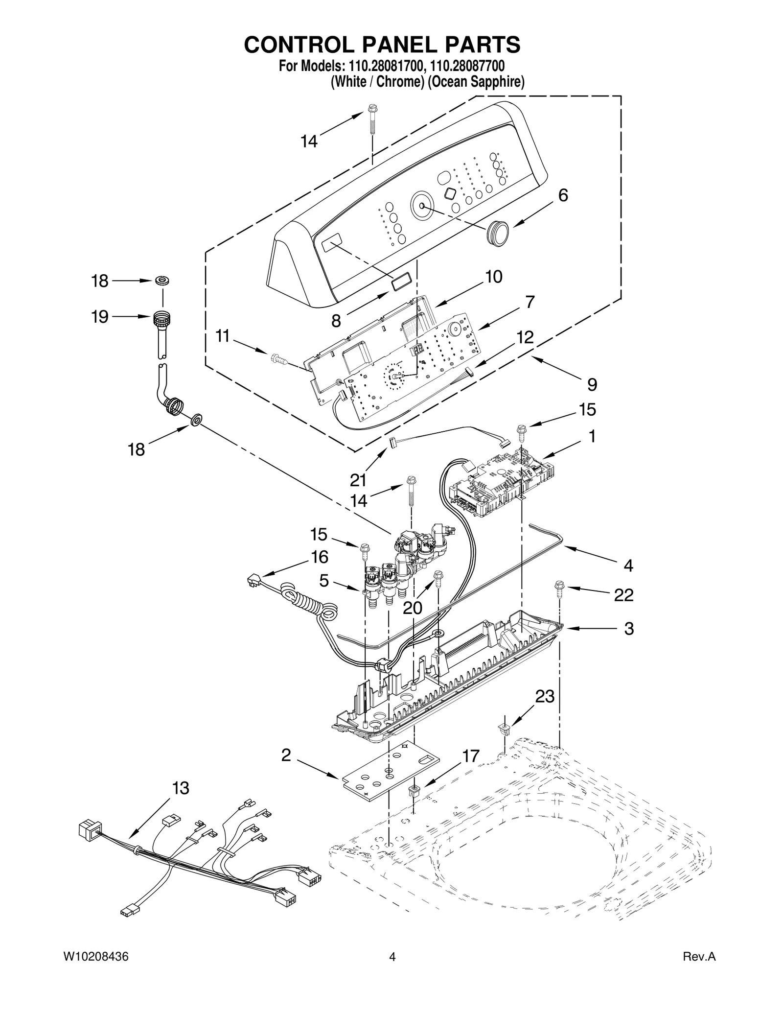 CONTROL PANEL PARTS
