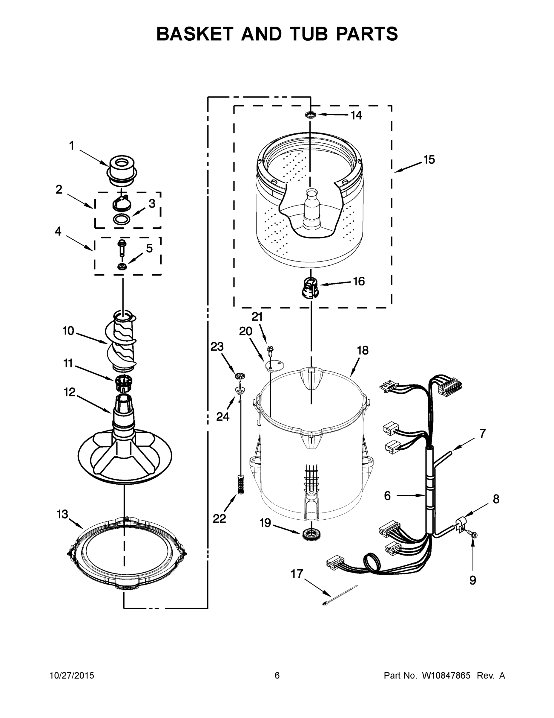 04 - BASKET AND TUB PARTS