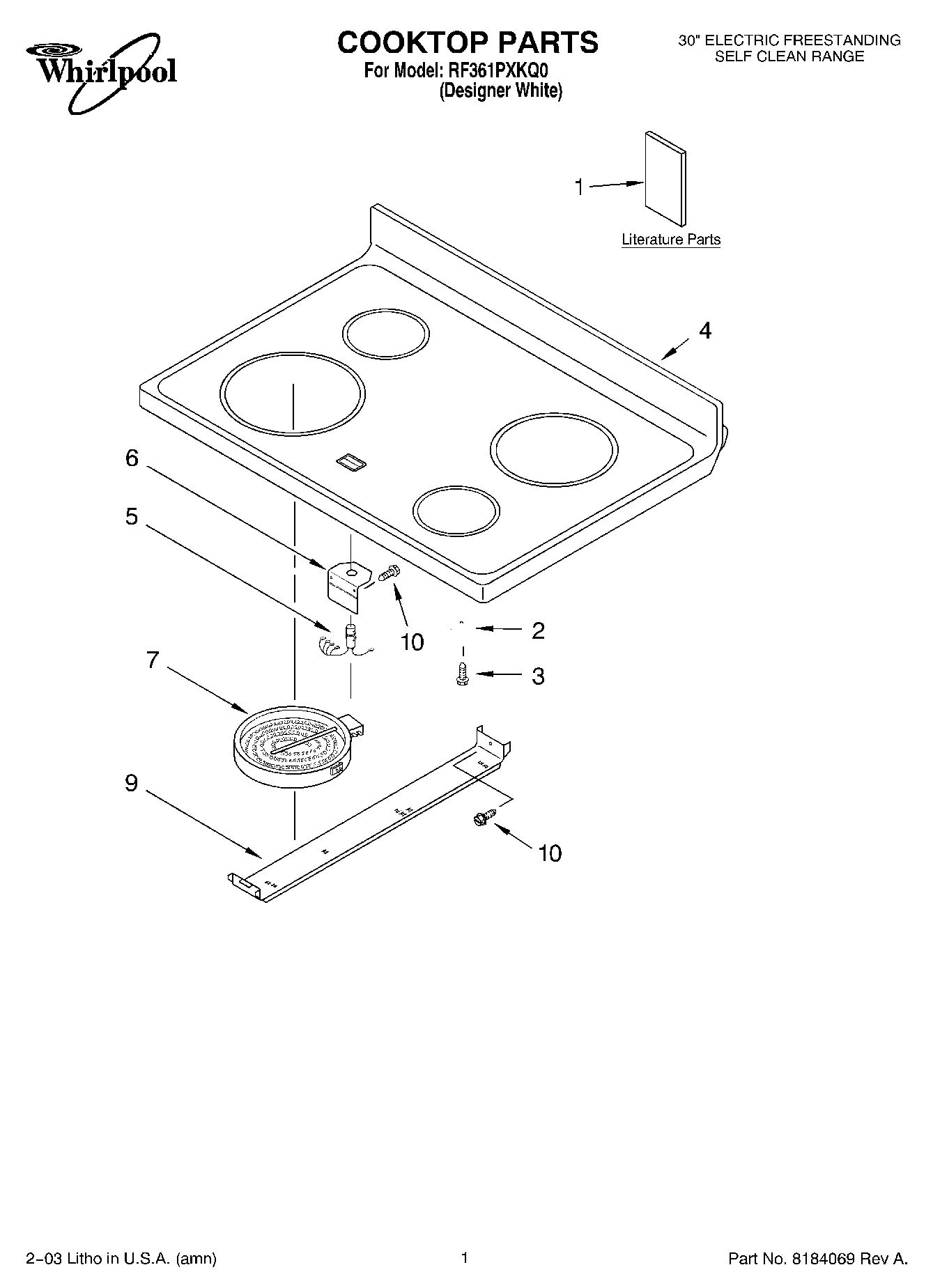 01 - COOKTOP PARTS