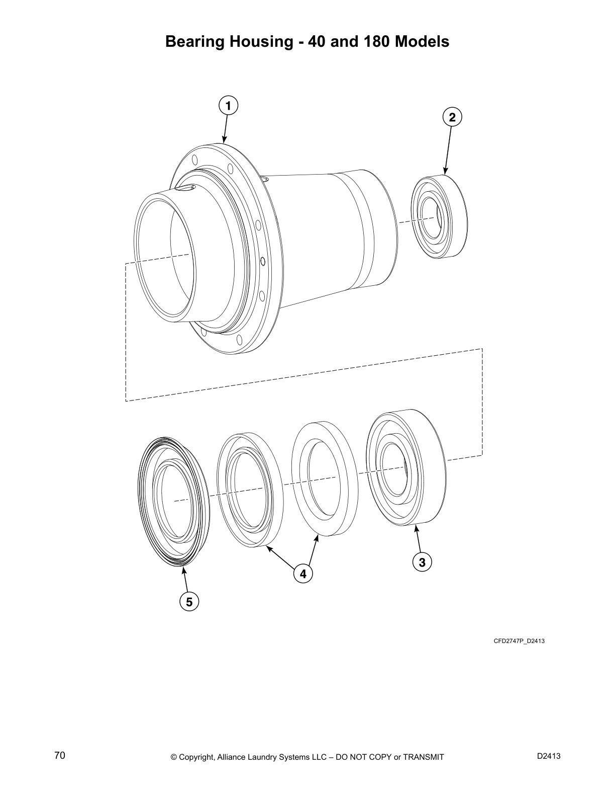 Bearing Housing - 40 and 180 Models