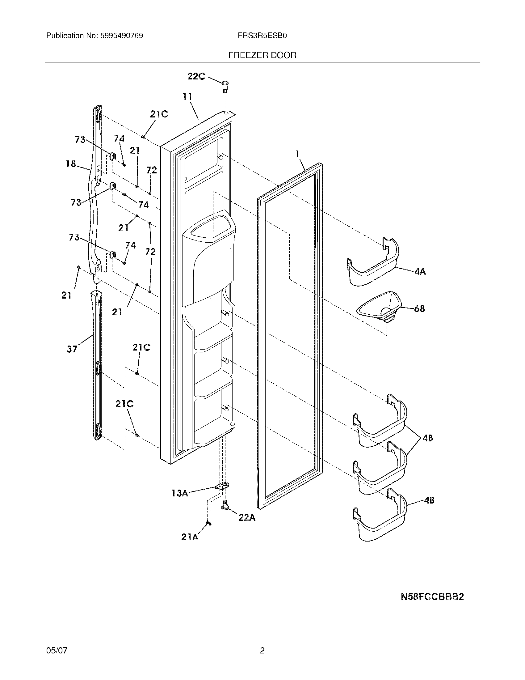 03 - FREEZER DOOR