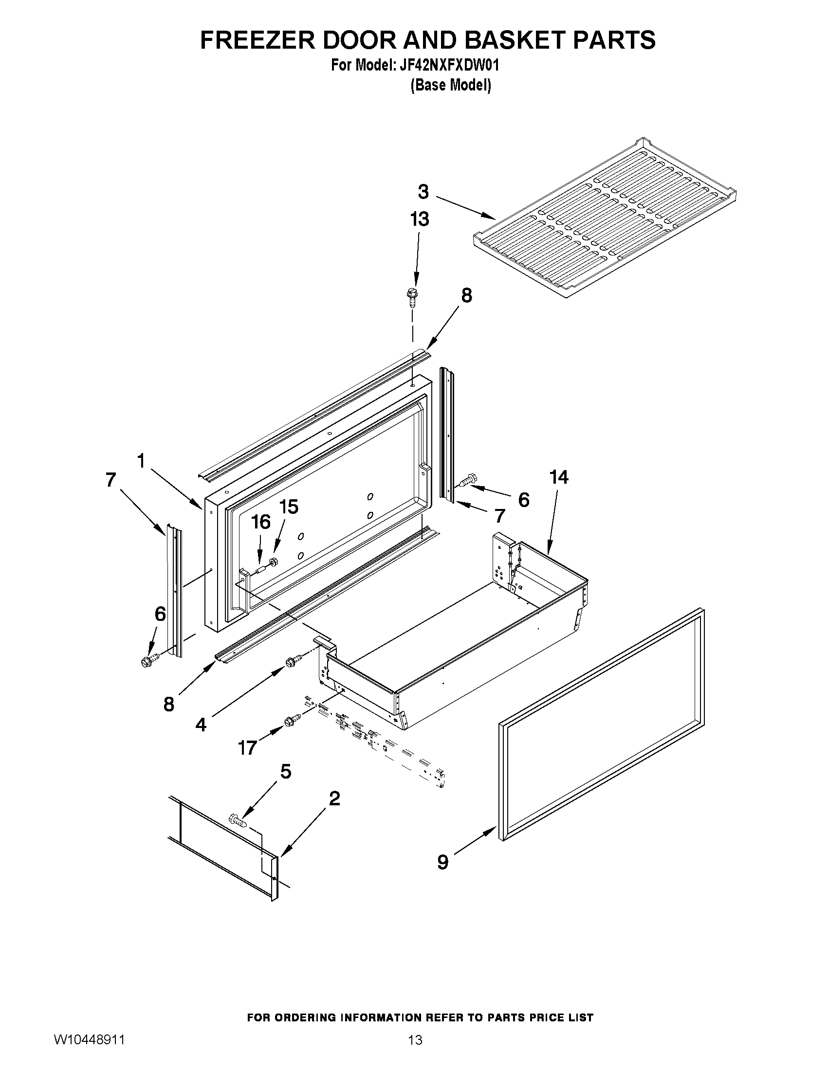 08 - FREEZER DOOR AND BASKET PARTS