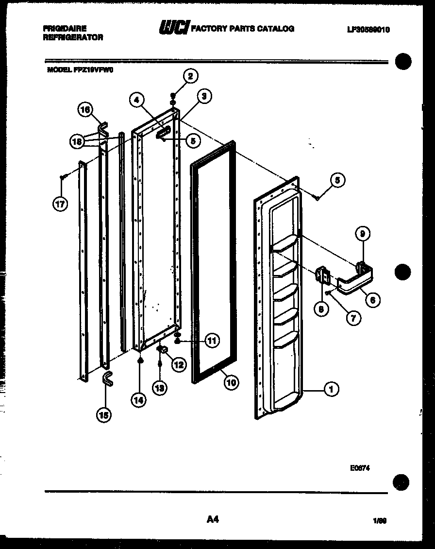 03 - FREEZER DOOR PARTS