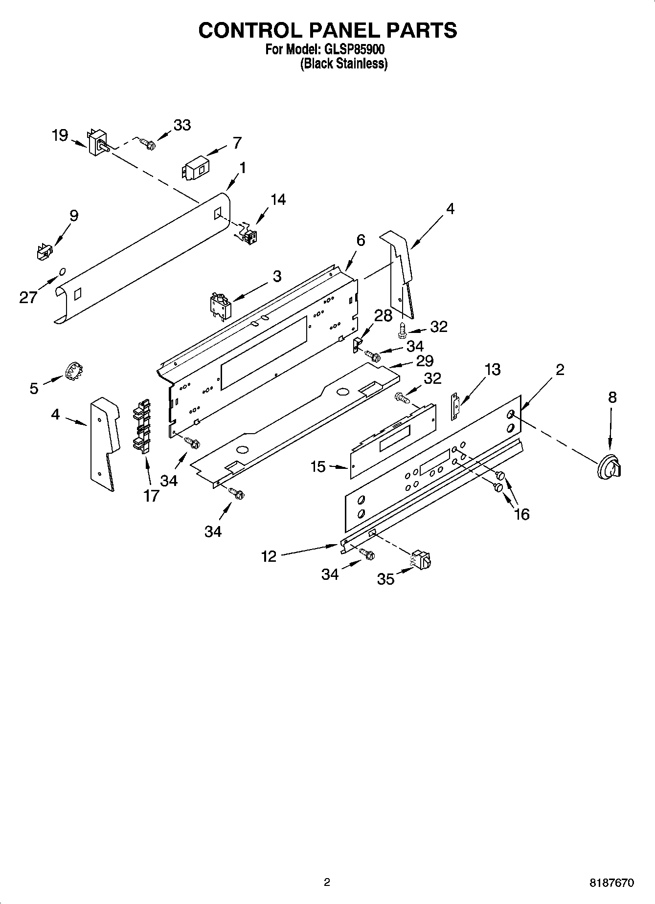 02 - CONTROL PANEL PARTS