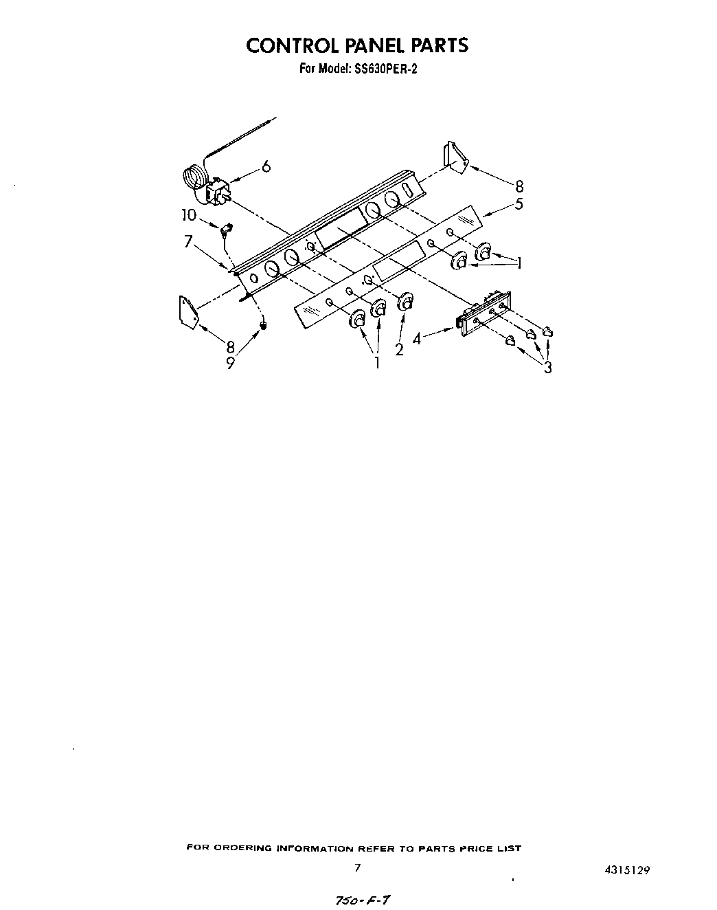 06 - CONTROL PANEL , LIT/OPTIONAL