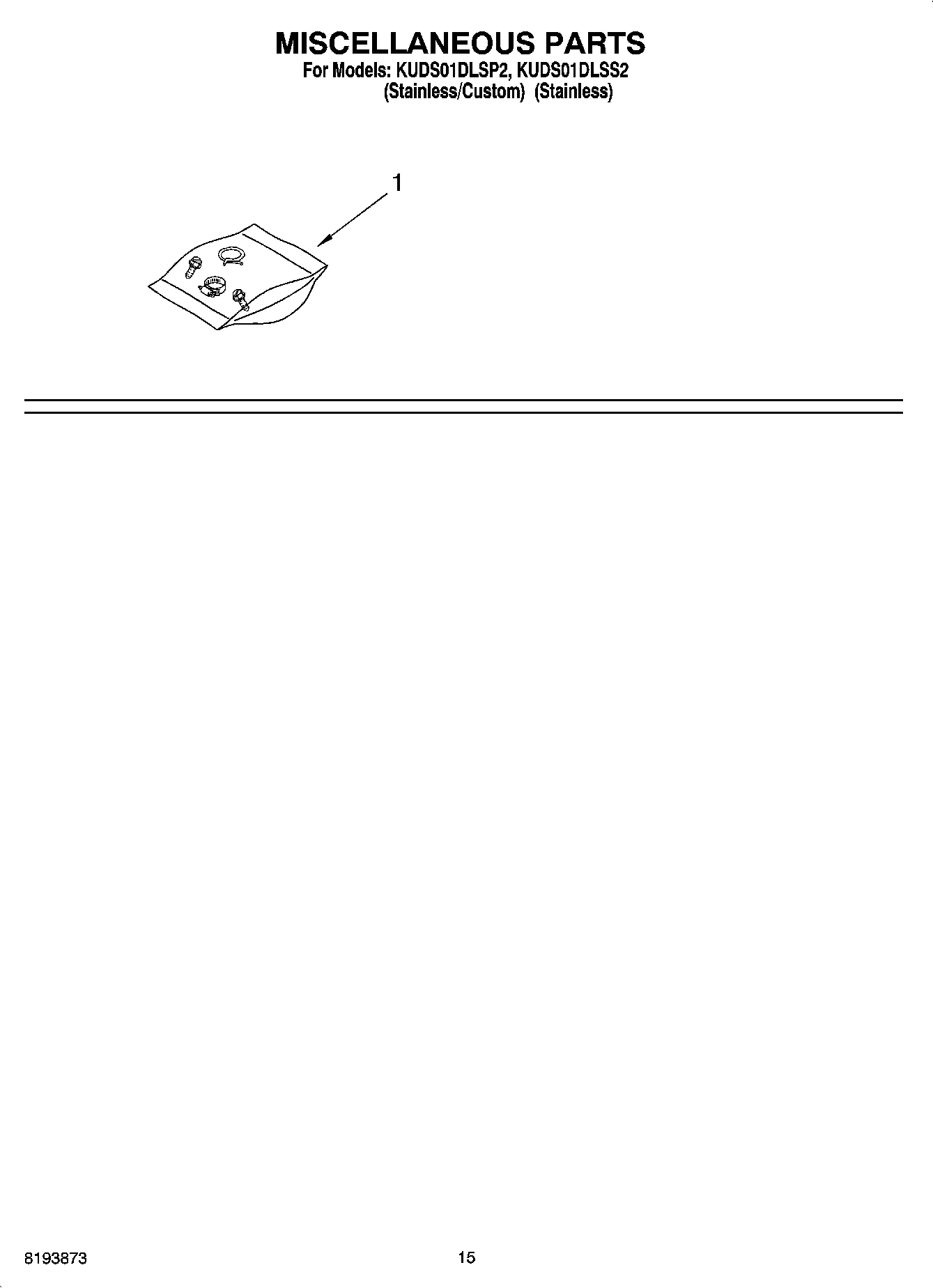 12 - MISCELLANEOUS PARTS OPTIONAL PARTS (NOT INCLUDED)