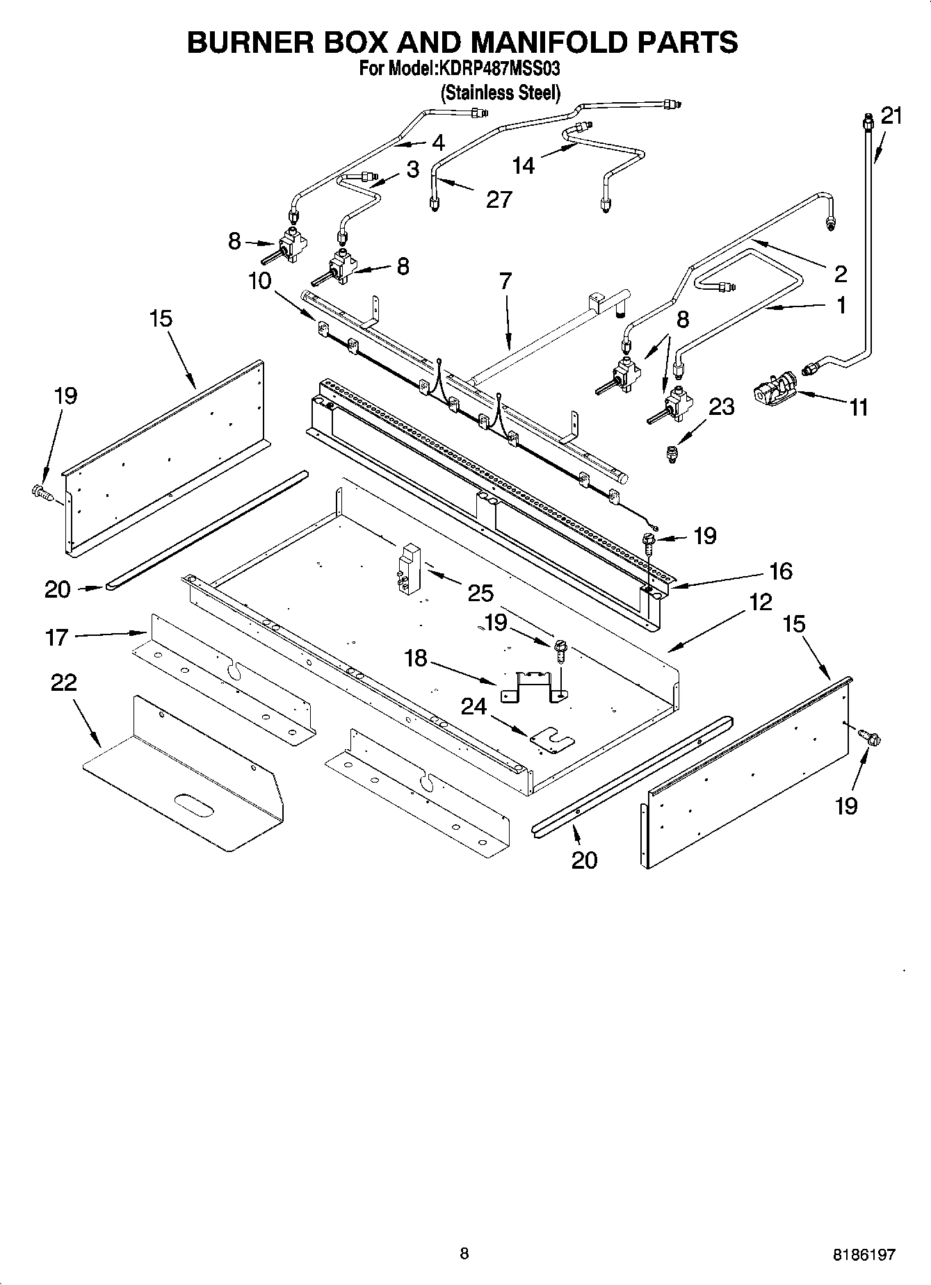 07 - BURNER BOX AND MANIFOLD PARTS