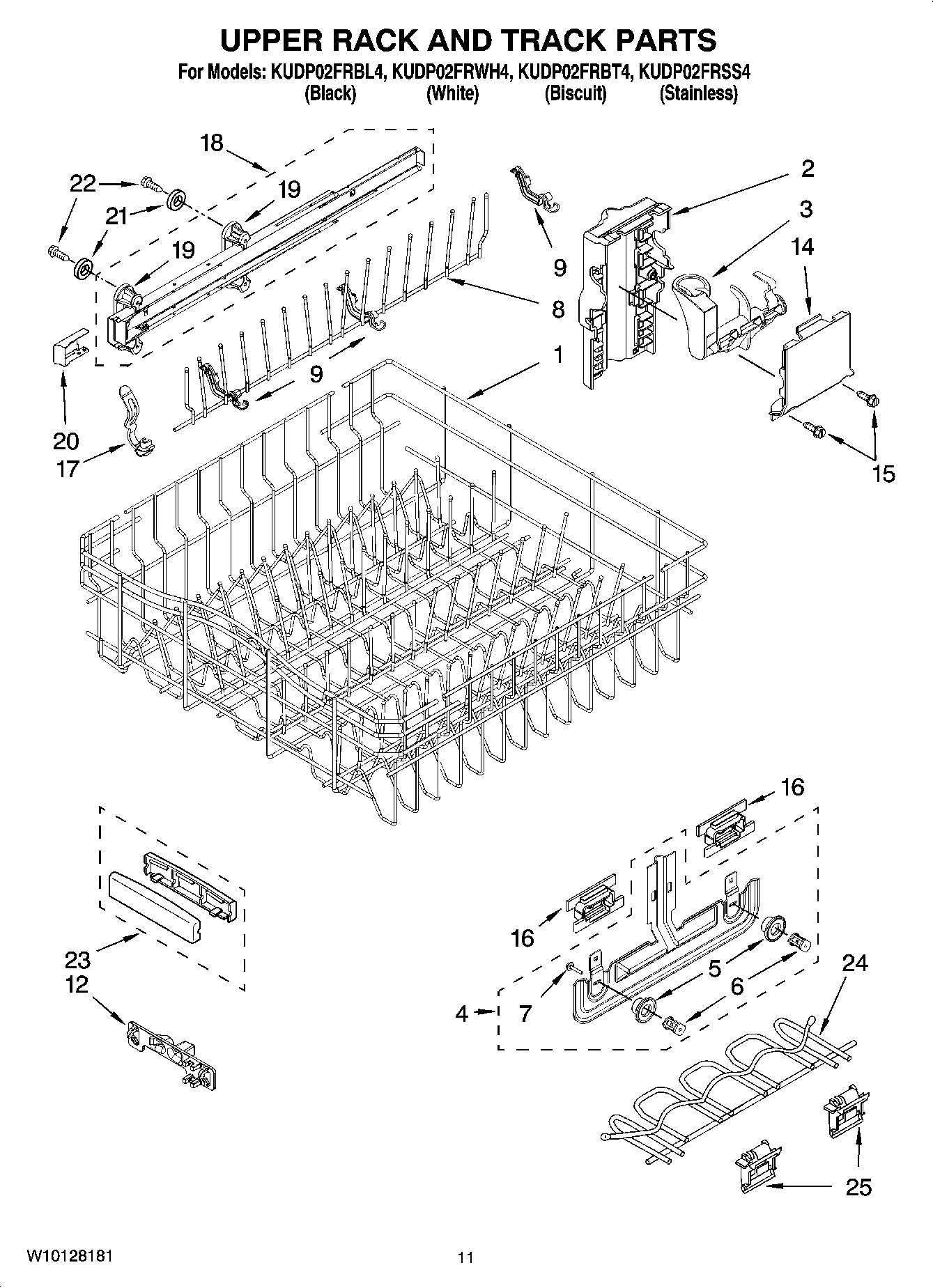 09 - UPPER RACK AND TRACK PARTS