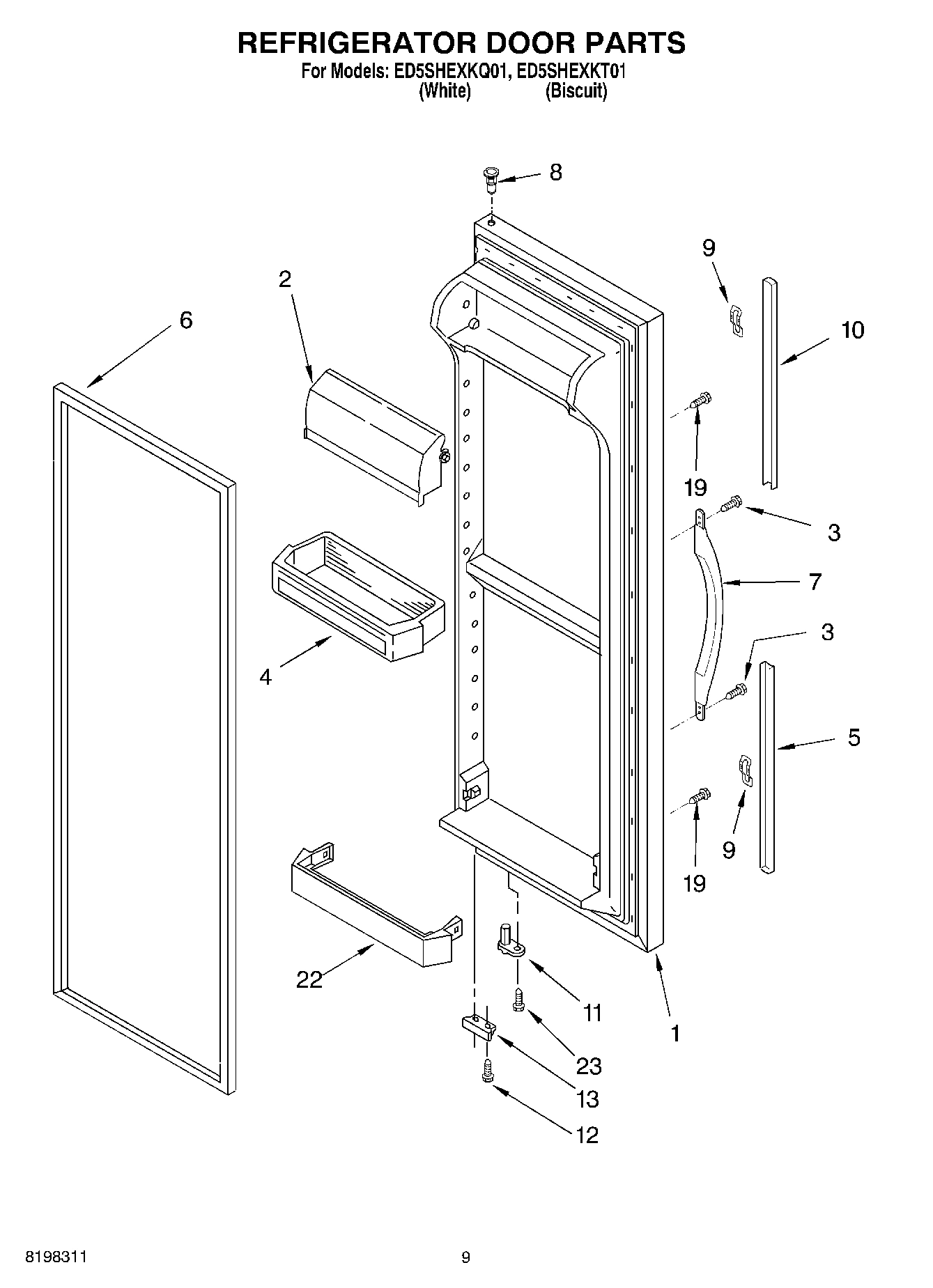 06 - REFRIGERATOR DOOR PARTS