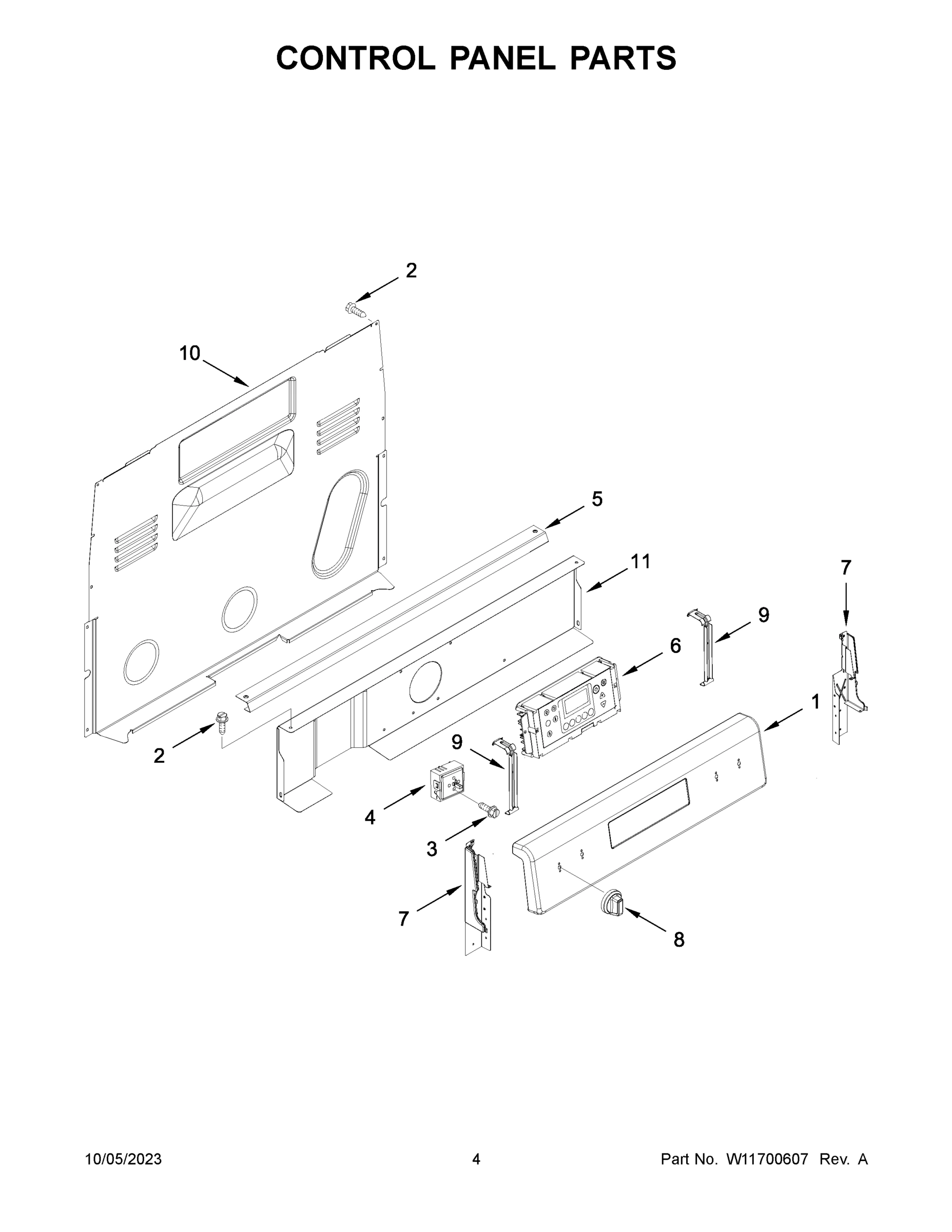 03 - CONTROL PANEL PARTS