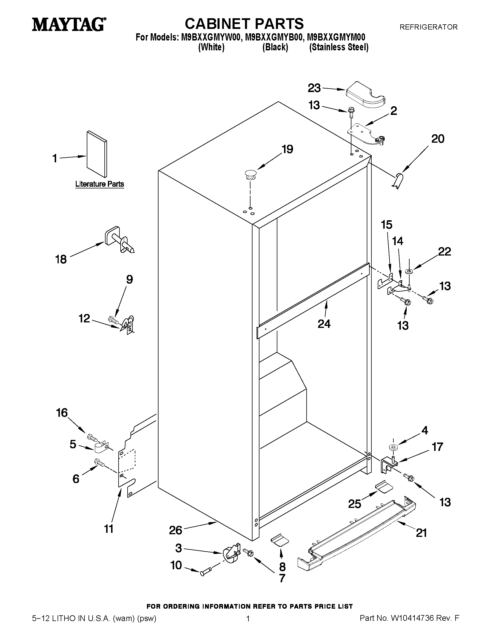 01 - CABINET PARTS