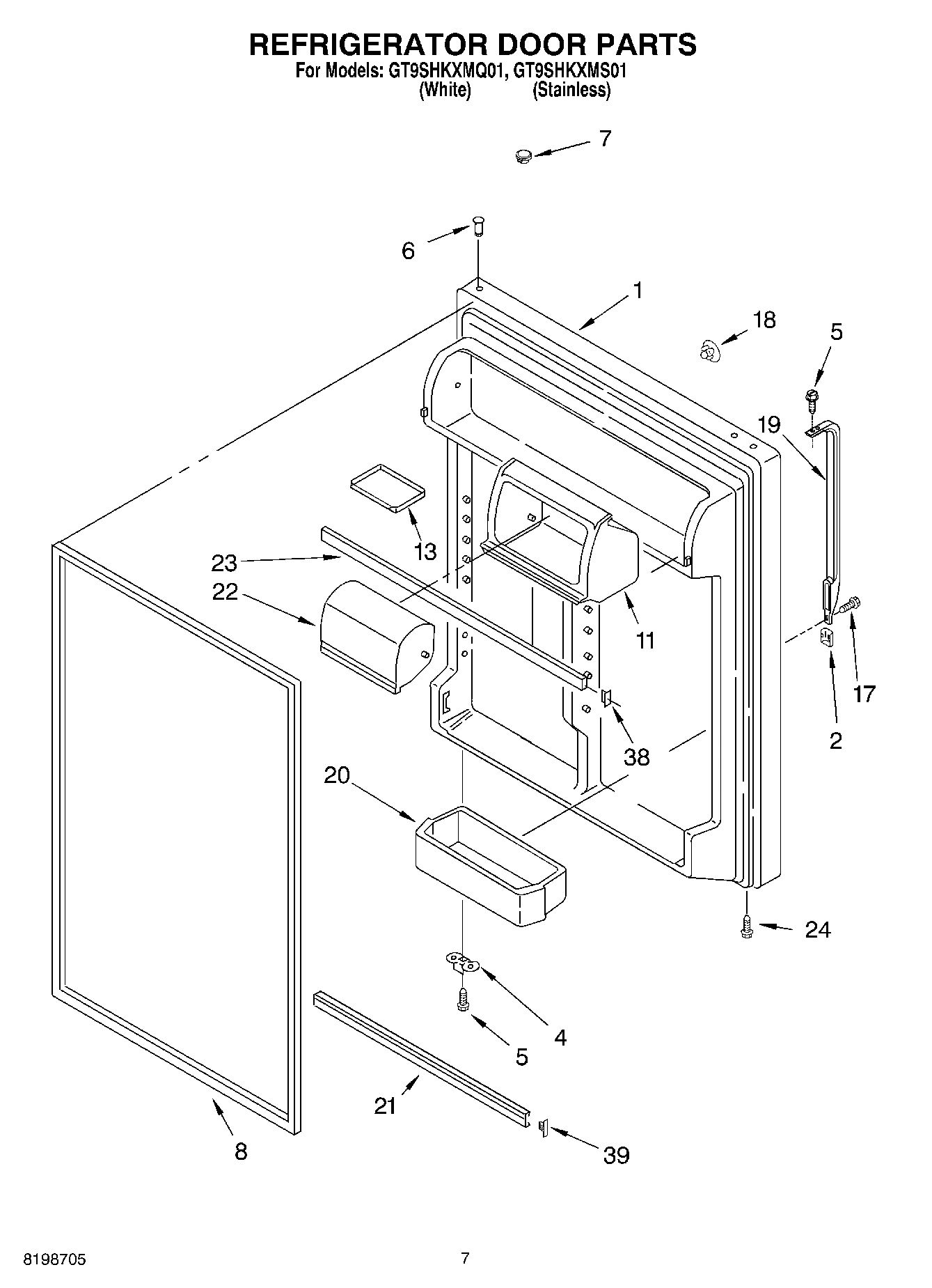 04 - REFRIGERATOR DOOR PARTS