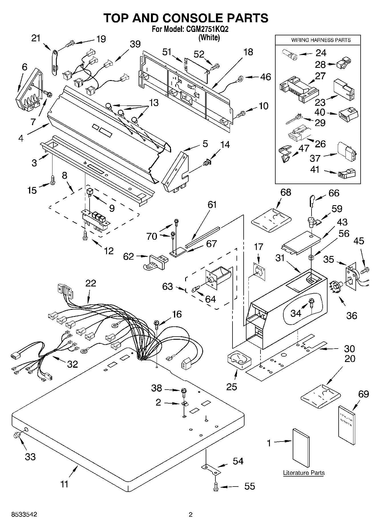 01 - TOP AND CONSOLE PARTS