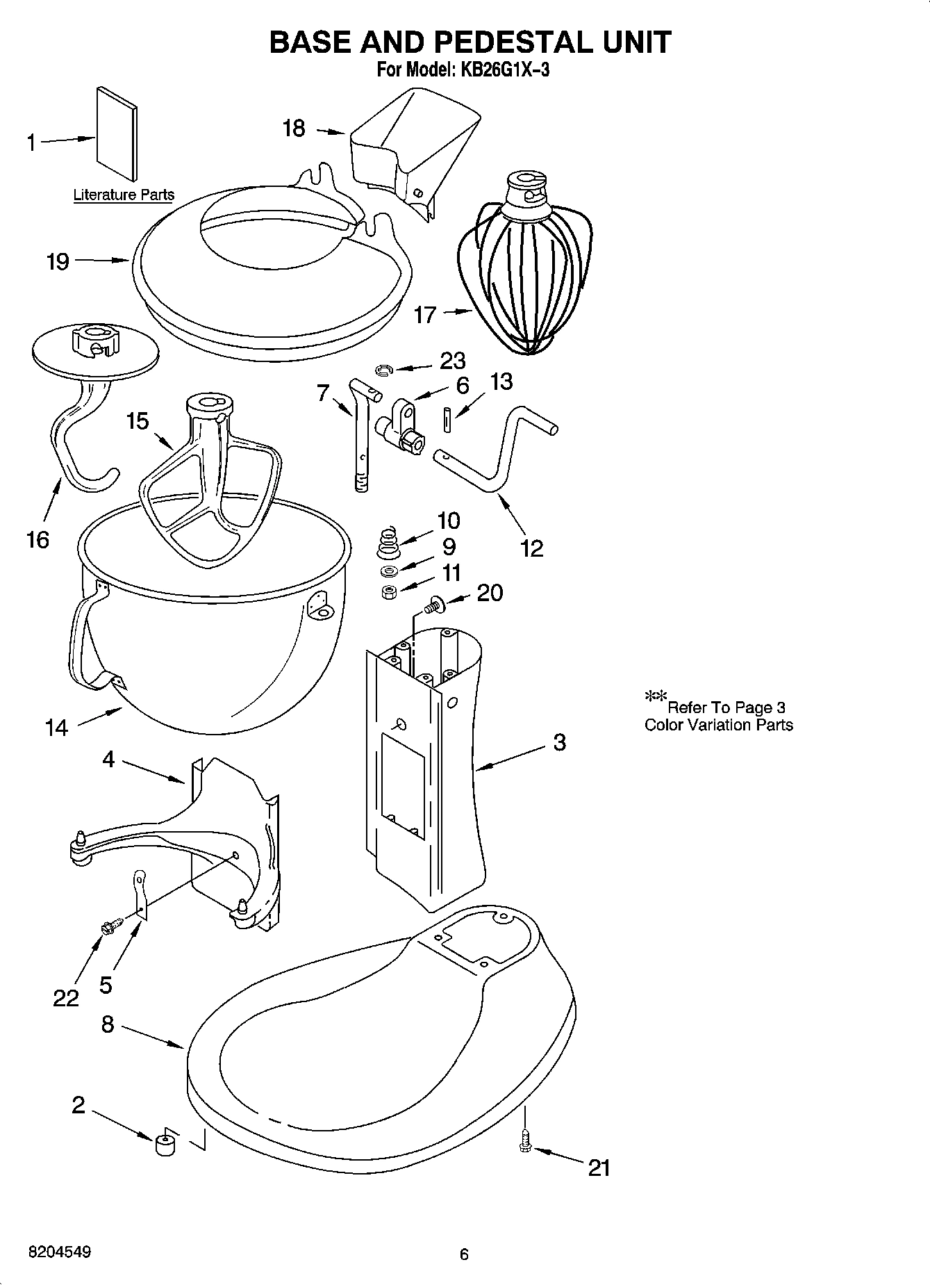 03 - BASE, PEDESTAL UNIT AND ACCESSORY PARTS