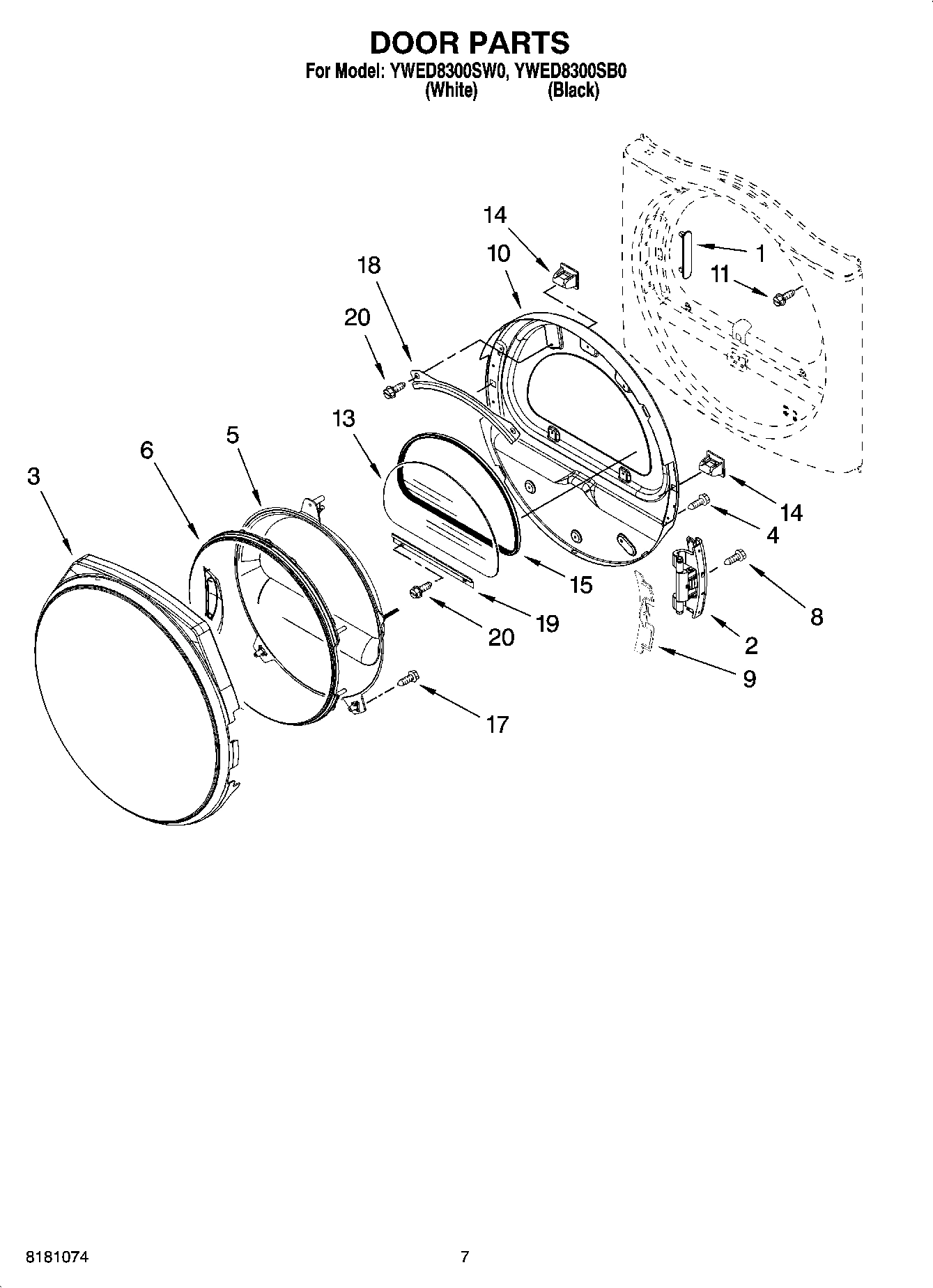 04 - DOOR PARTS, OPTIONAL PARTS (NOT INCLUDED)
