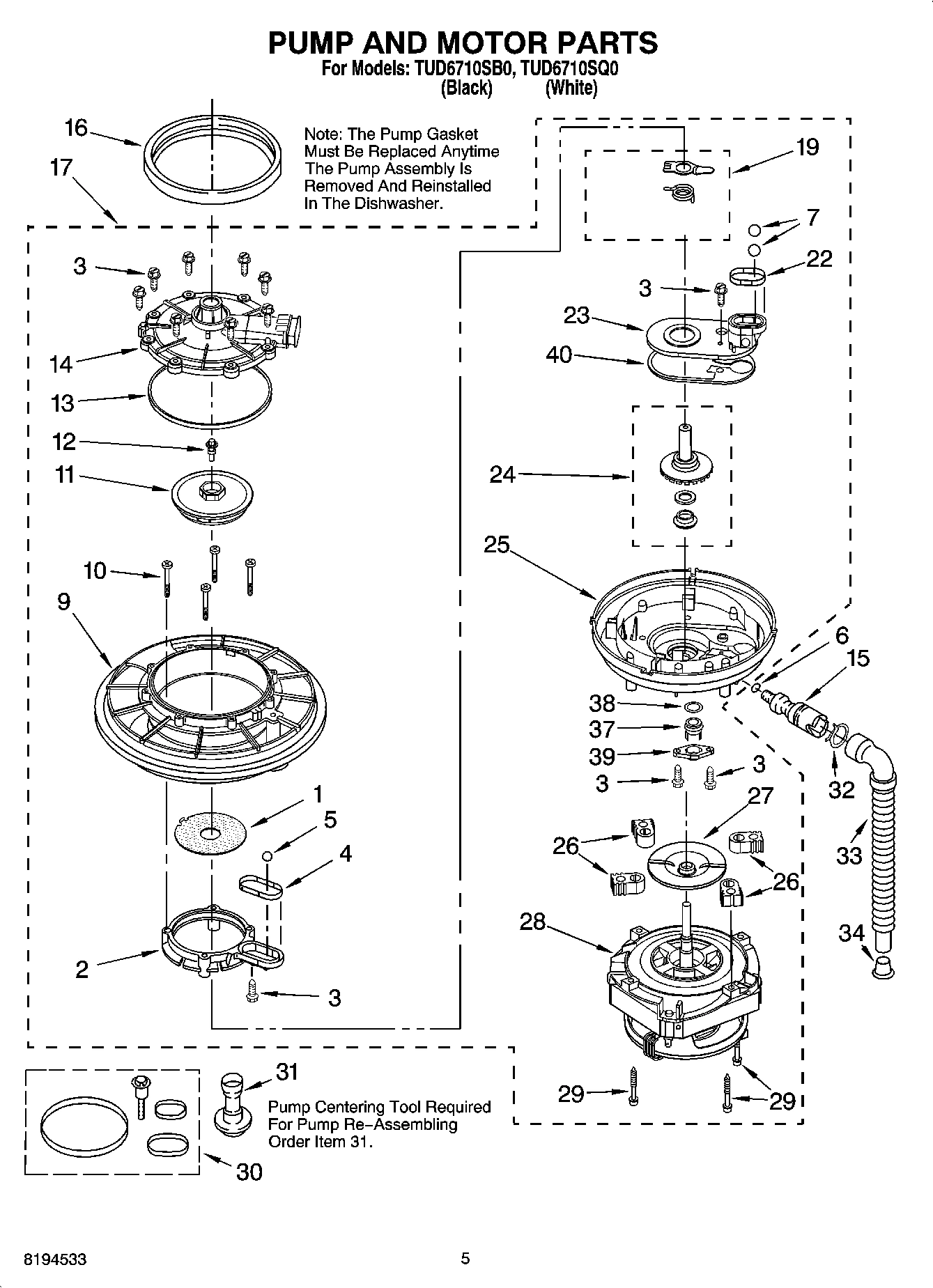 04 - PUMP AND MOTOR PARTS