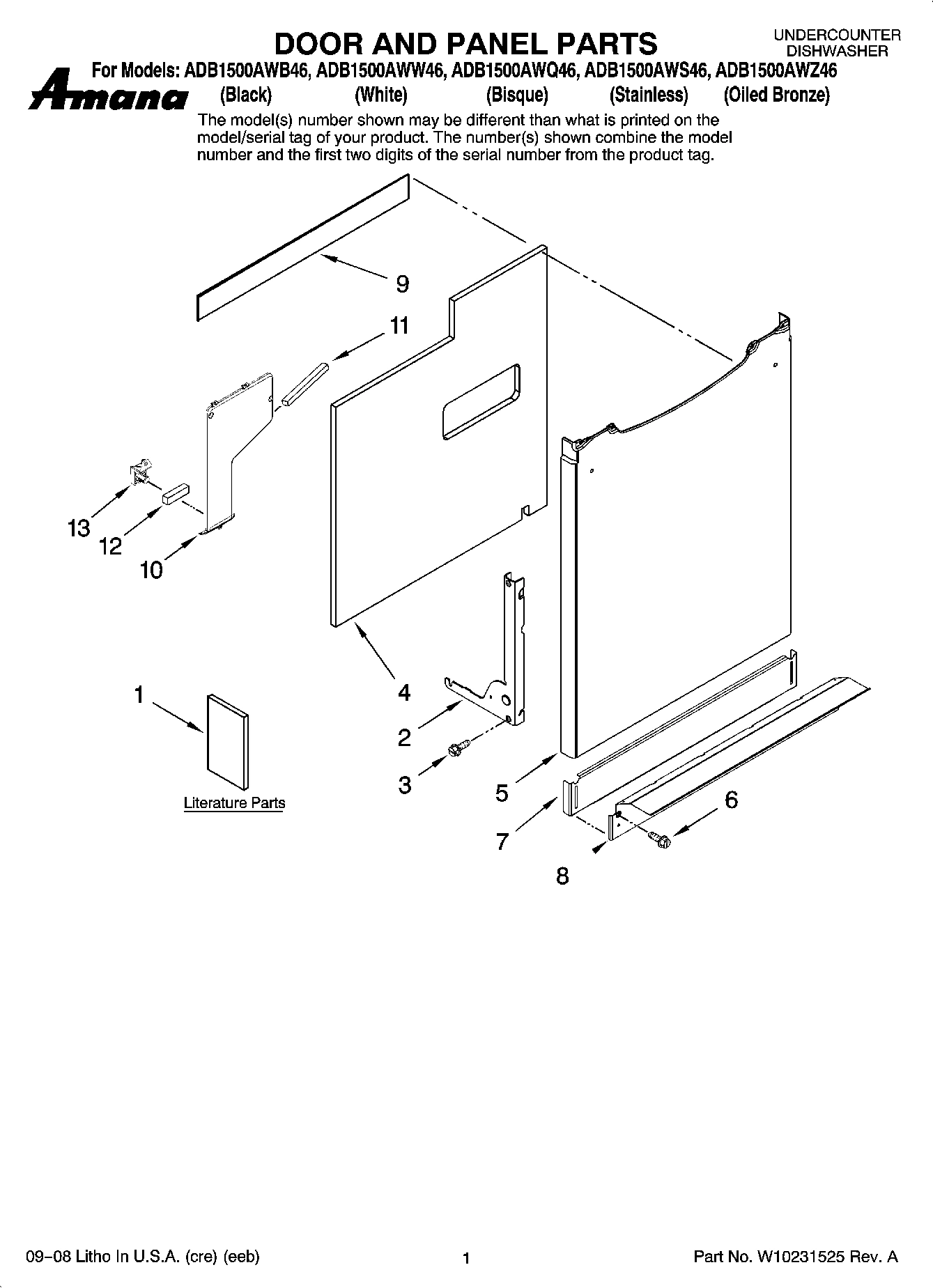 01 - DOOR AND PANEL PARTS