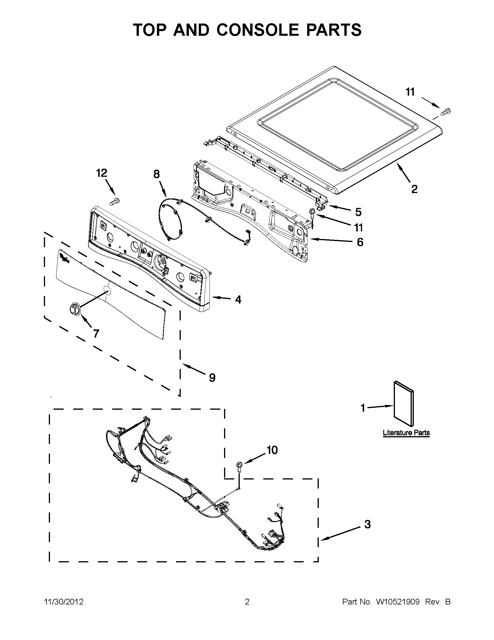 01 - TOP AND CONSOLE PARTS