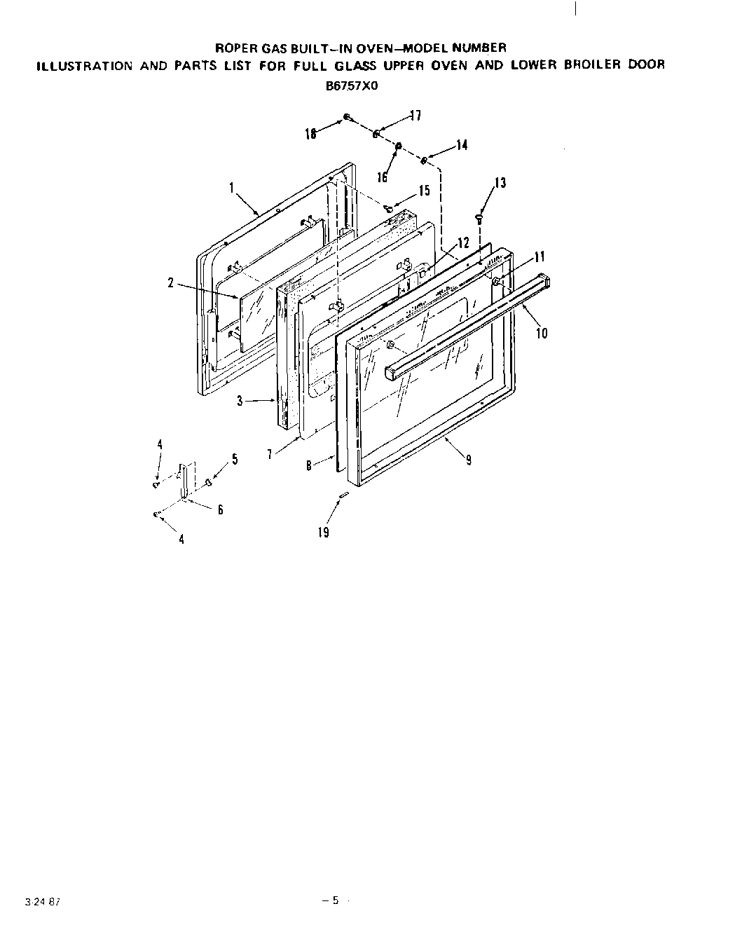 04 - GLASS UPPER OVEN AND LOWER BROILER