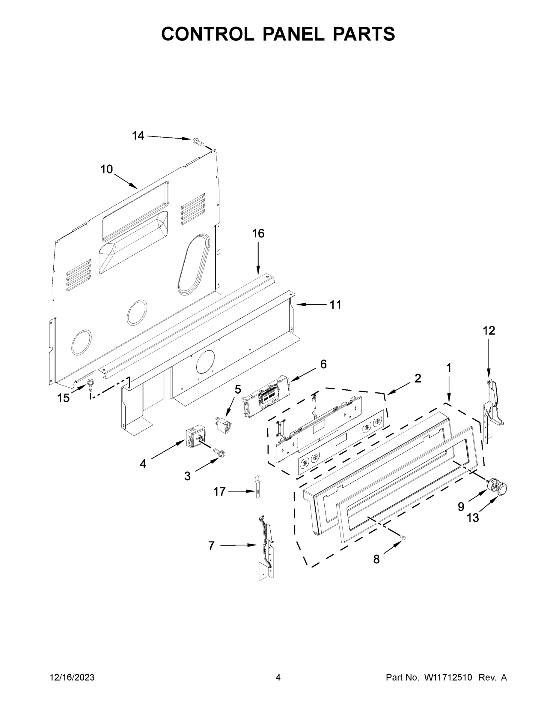 03 - CONTROL PANEL PARTS