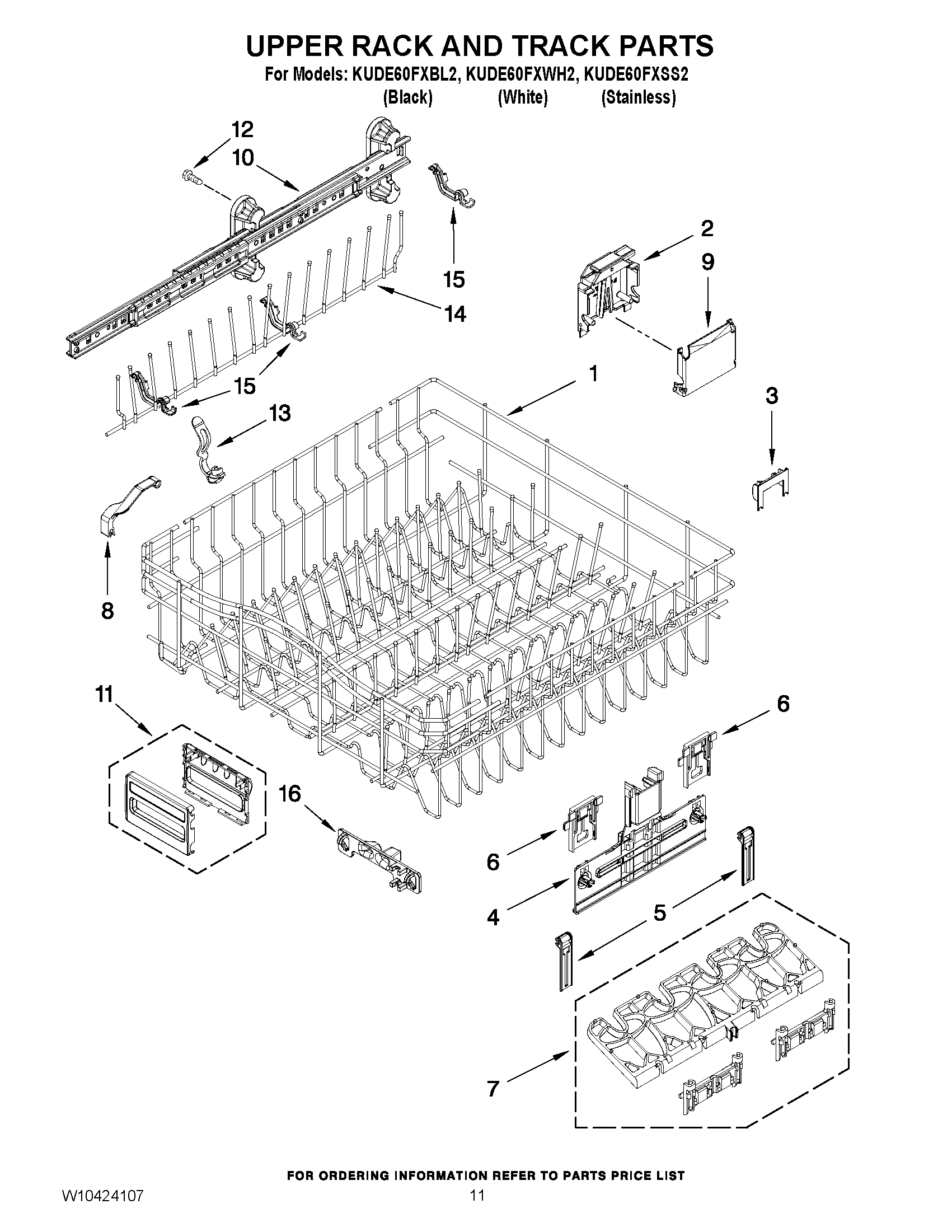 09 - UPPER RACK AND TRACK PARTS
