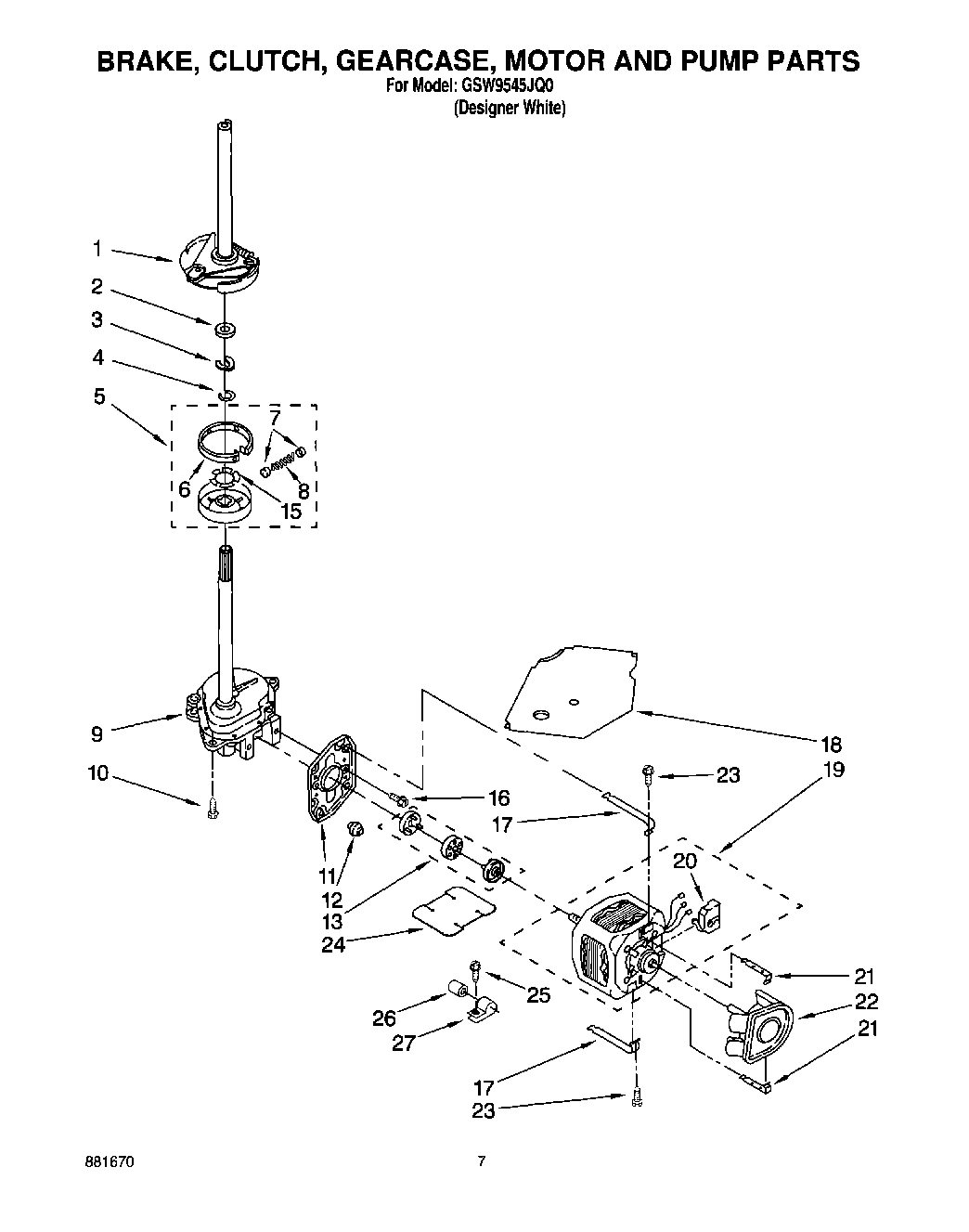 04 - BRAKE, CLUTCH, GEARCASE, MOTOR AND PUMP
